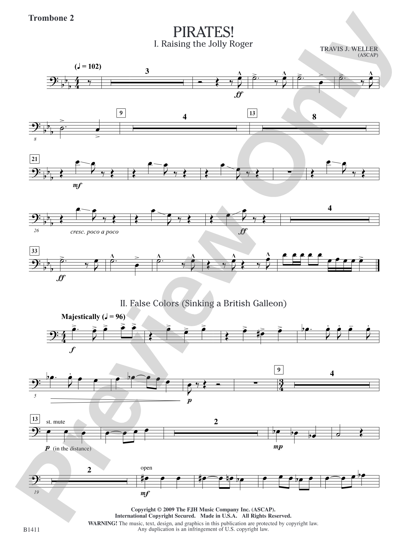 Pirates!: Trombone 2
