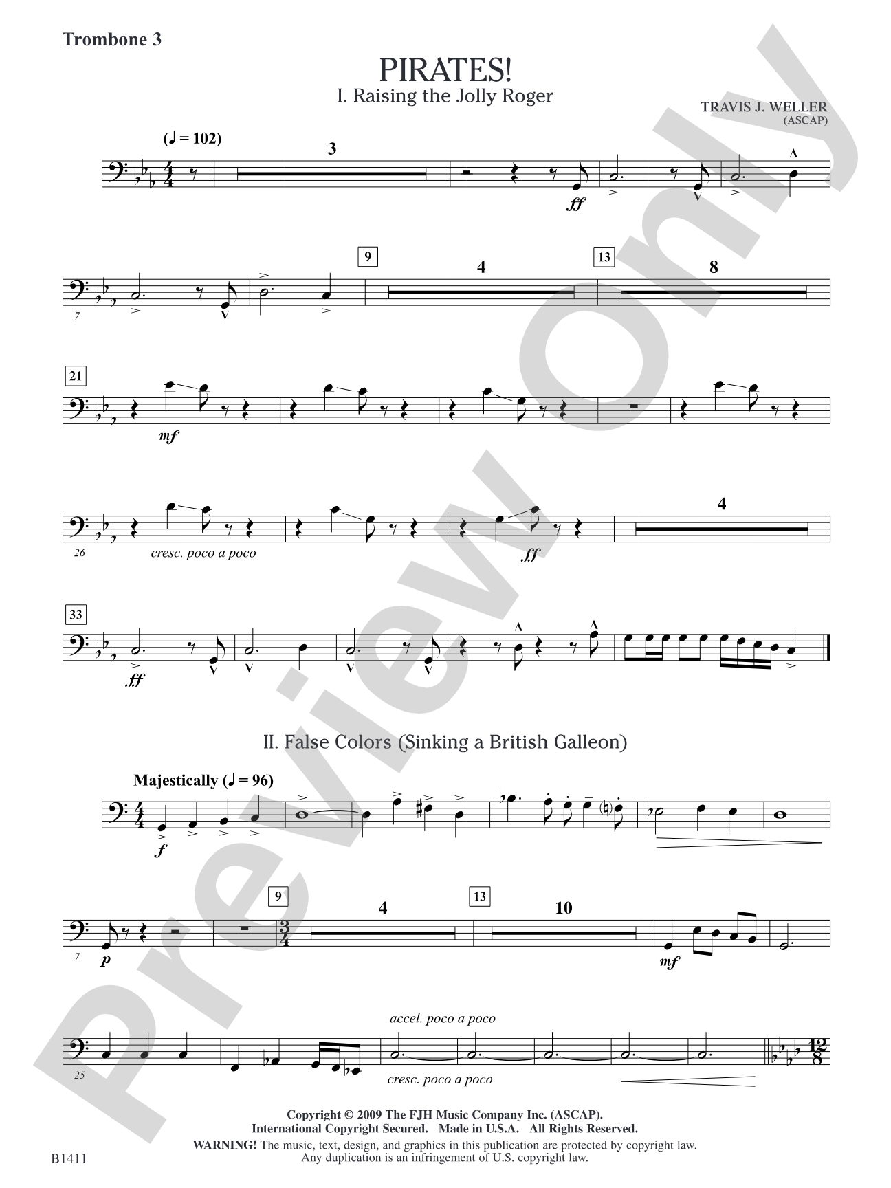 Pirates!: Trombone 3