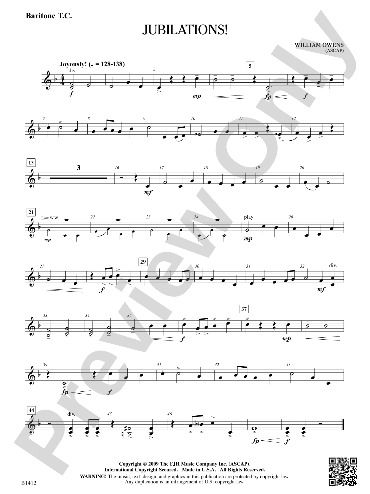 Jubilations!: Baritone T.C.