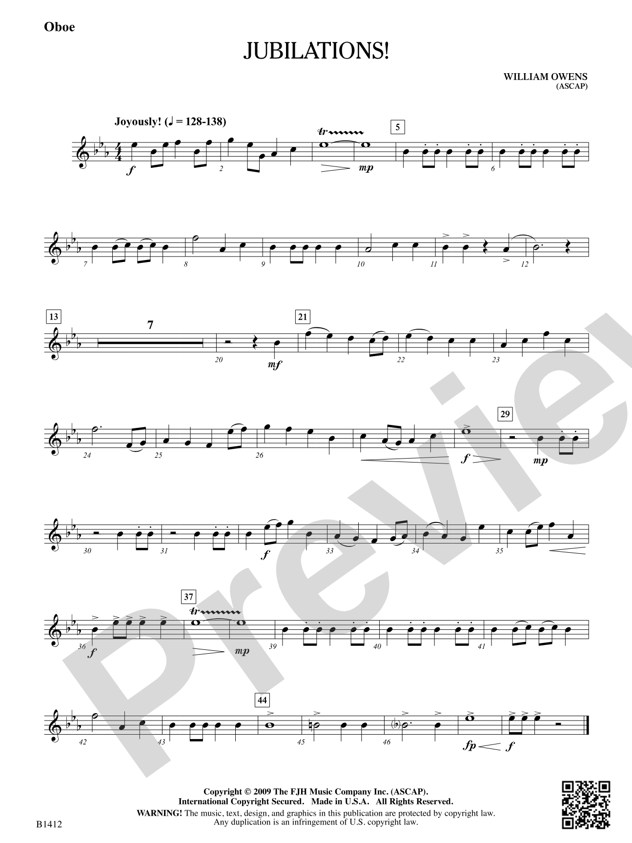 Jubilations!: Oboe