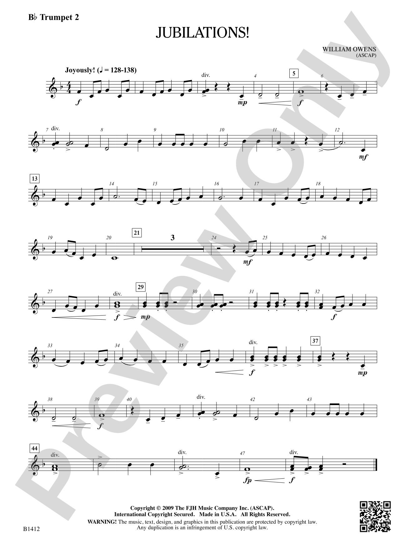 Jubilations!: B-flat Trumpet 2