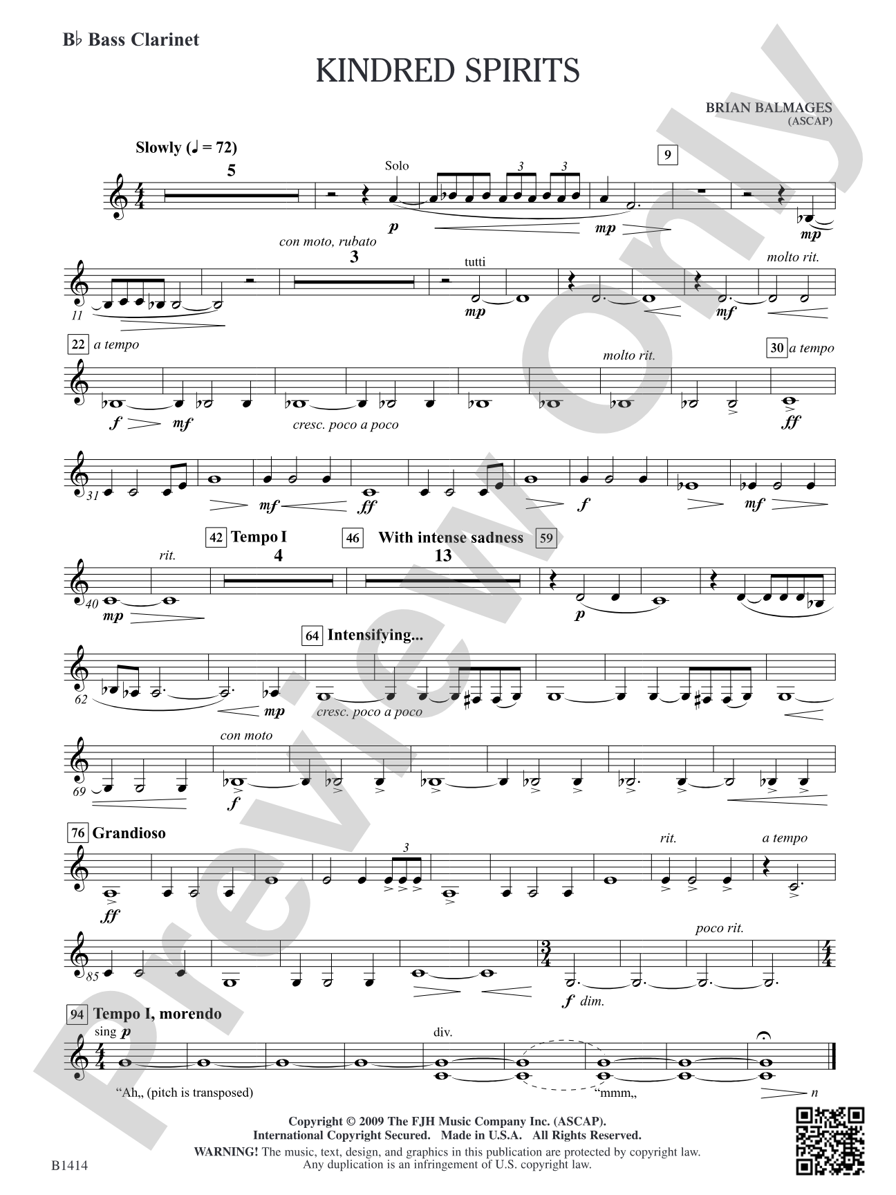 Kindred Spirits: B-flat Bass Clarinet