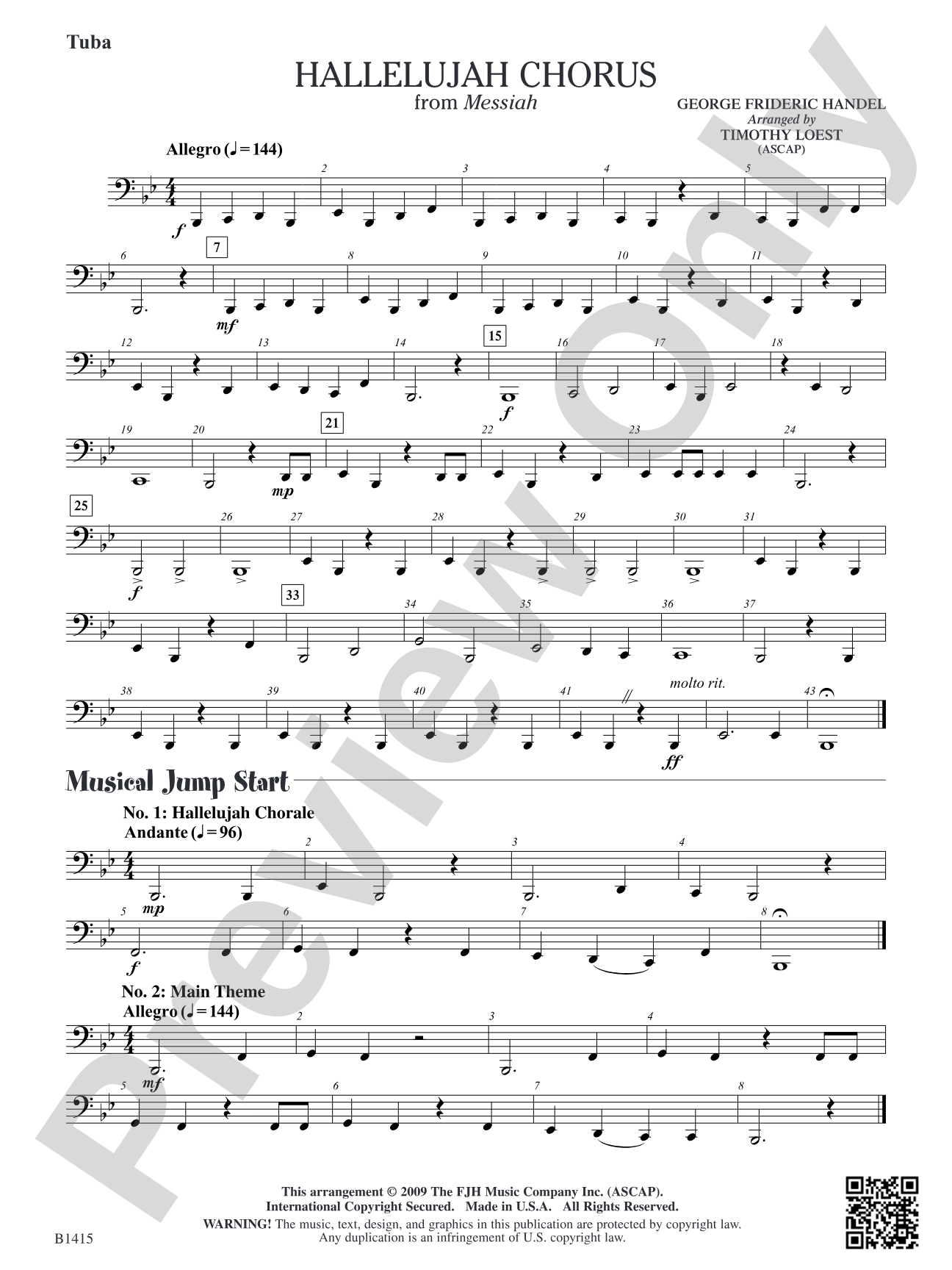 Hallelujah Chorus: Tuba