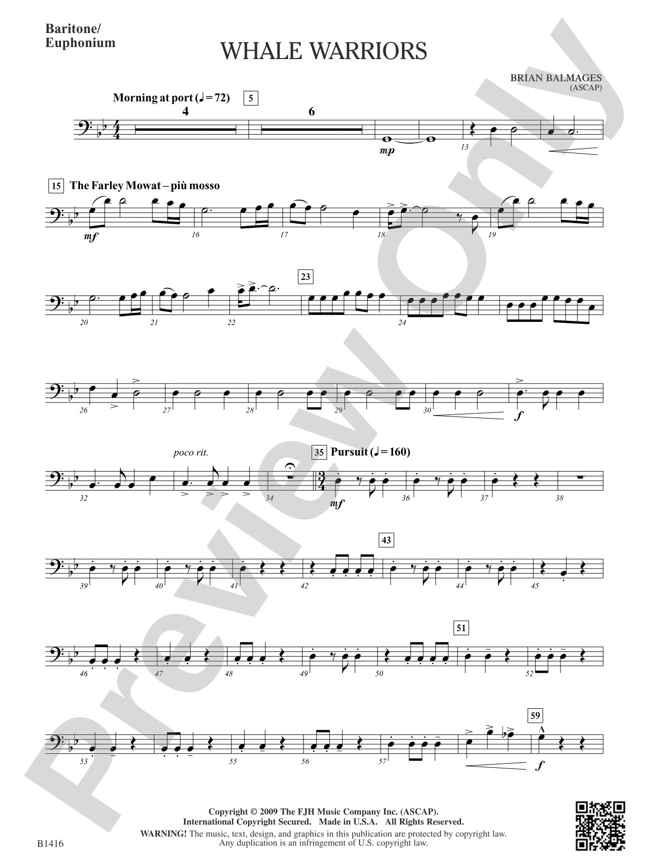 Whale Warriors: Baritone/Euphonium