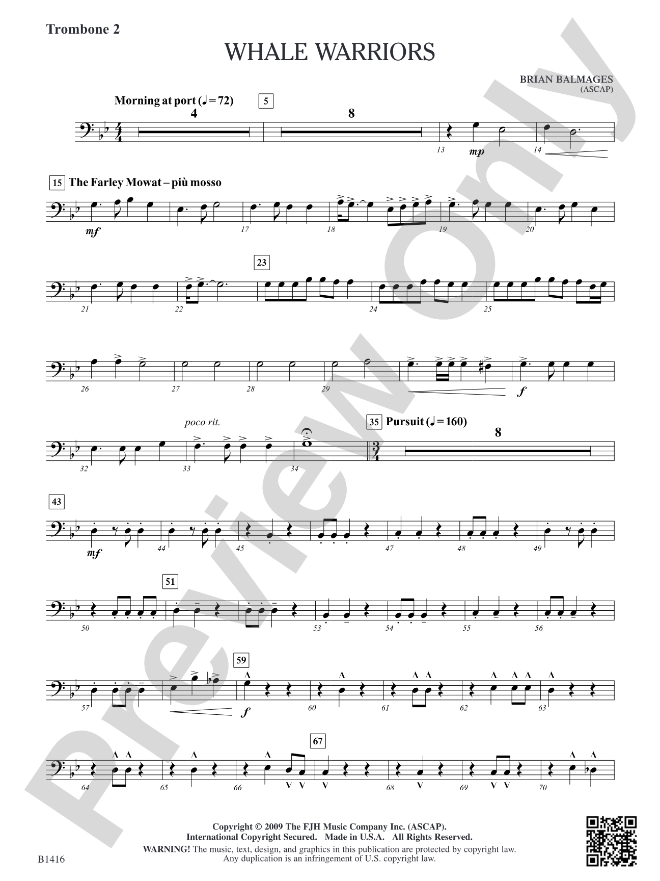 Whale Warriors: Trombone 2