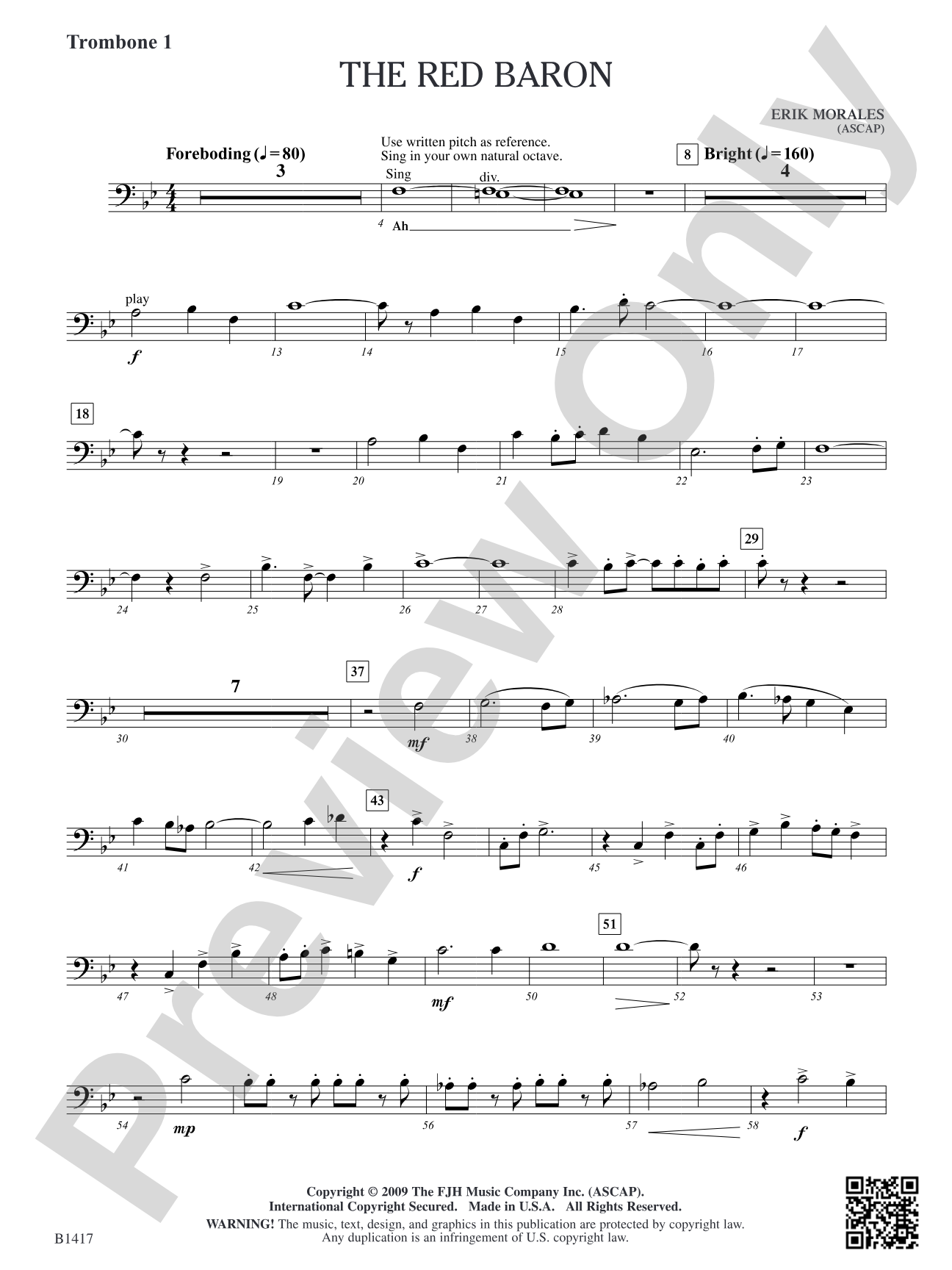 The Red Baron: Trombone 1