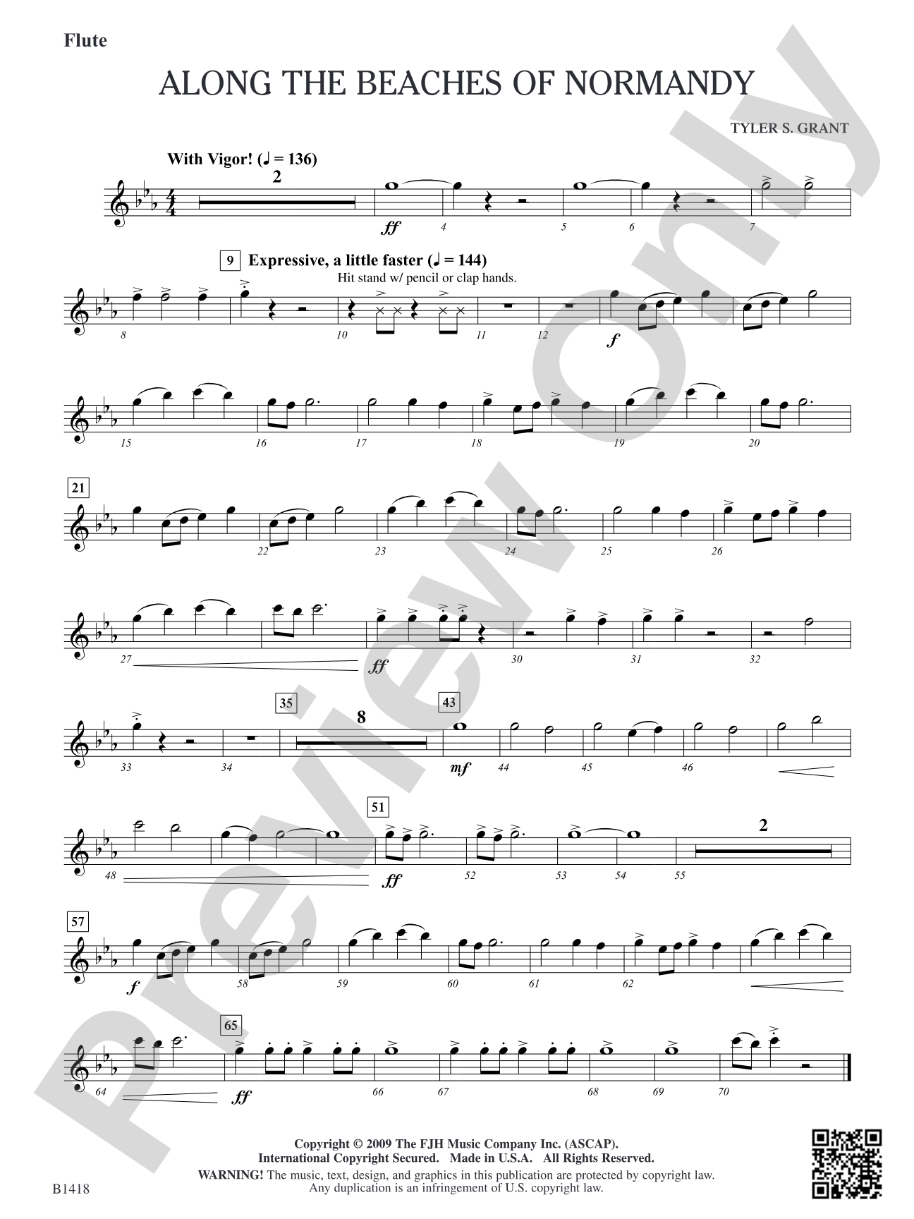 Along the Beaches of Normandy: Flute