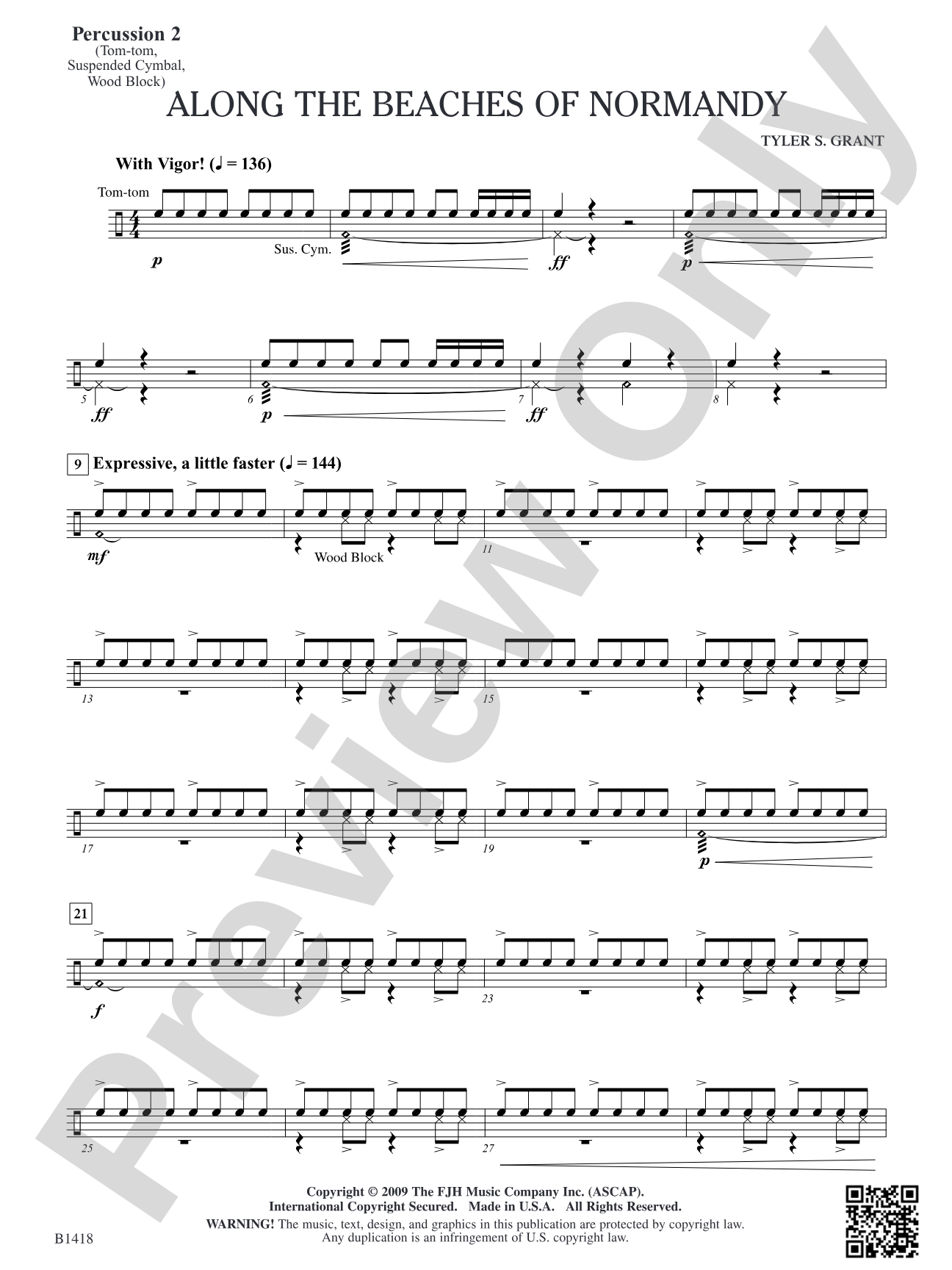 Along the Beaches of Normandy: Percussion 2
