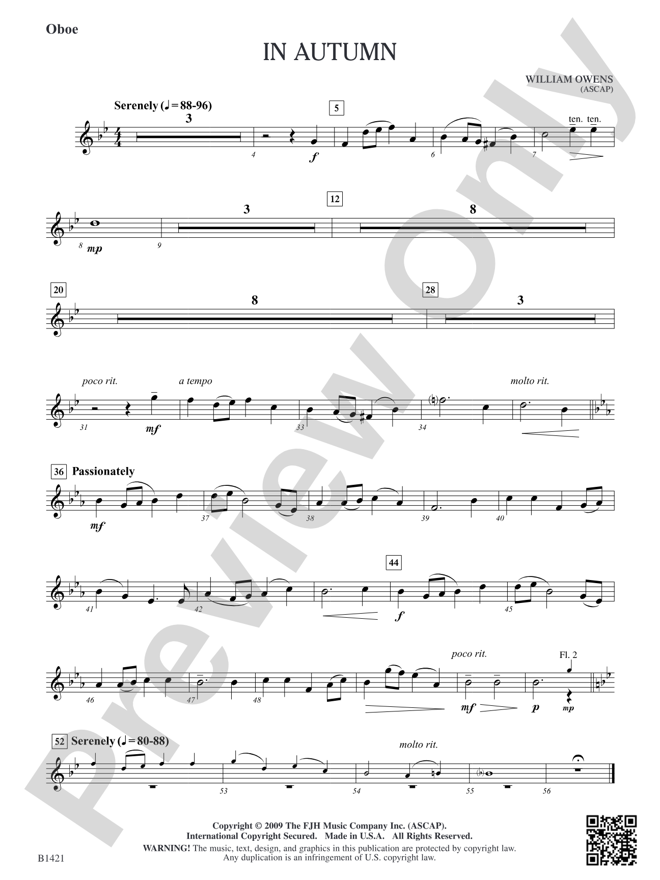 In Autumn: Oboe