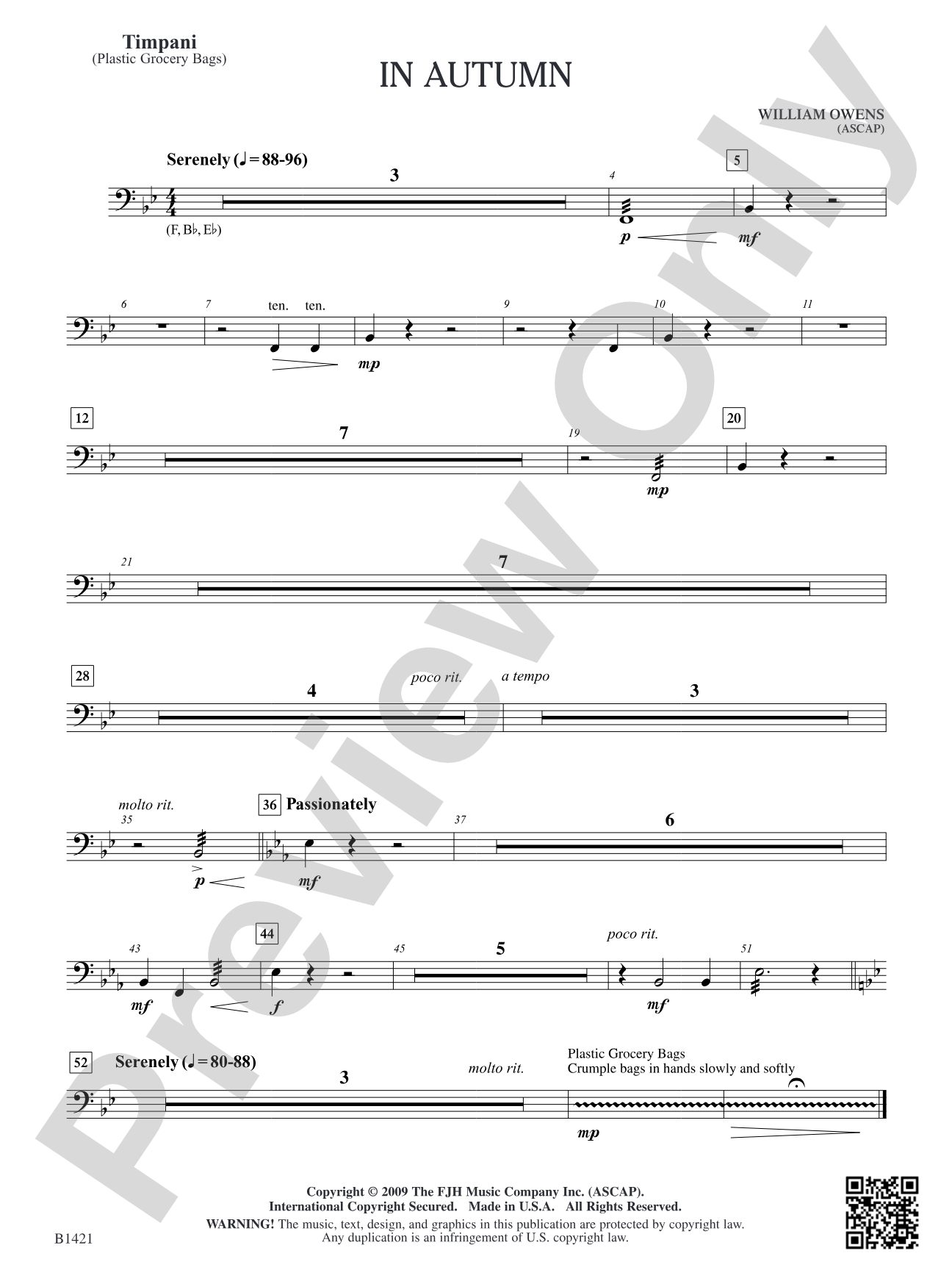 In Autumn: Timpani