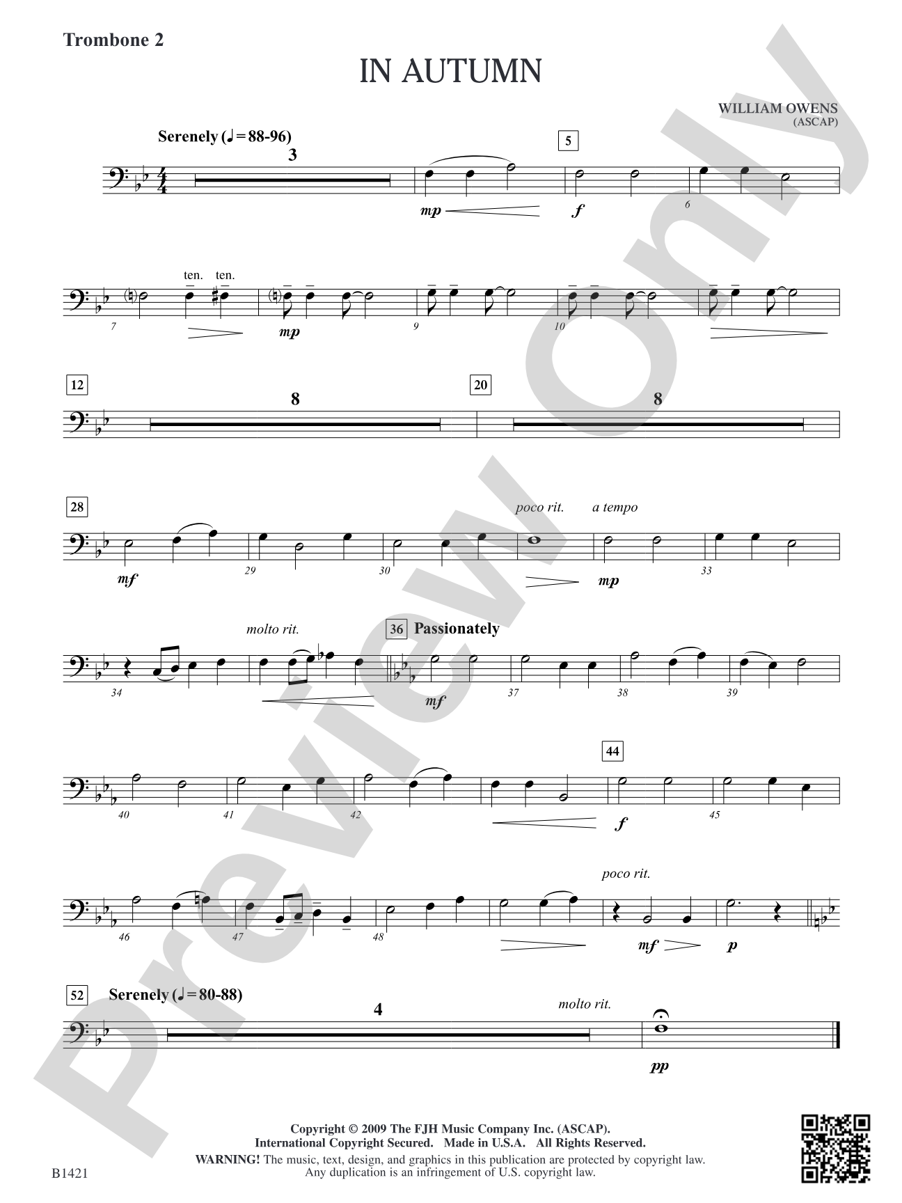 In Autumn: Trombone 2