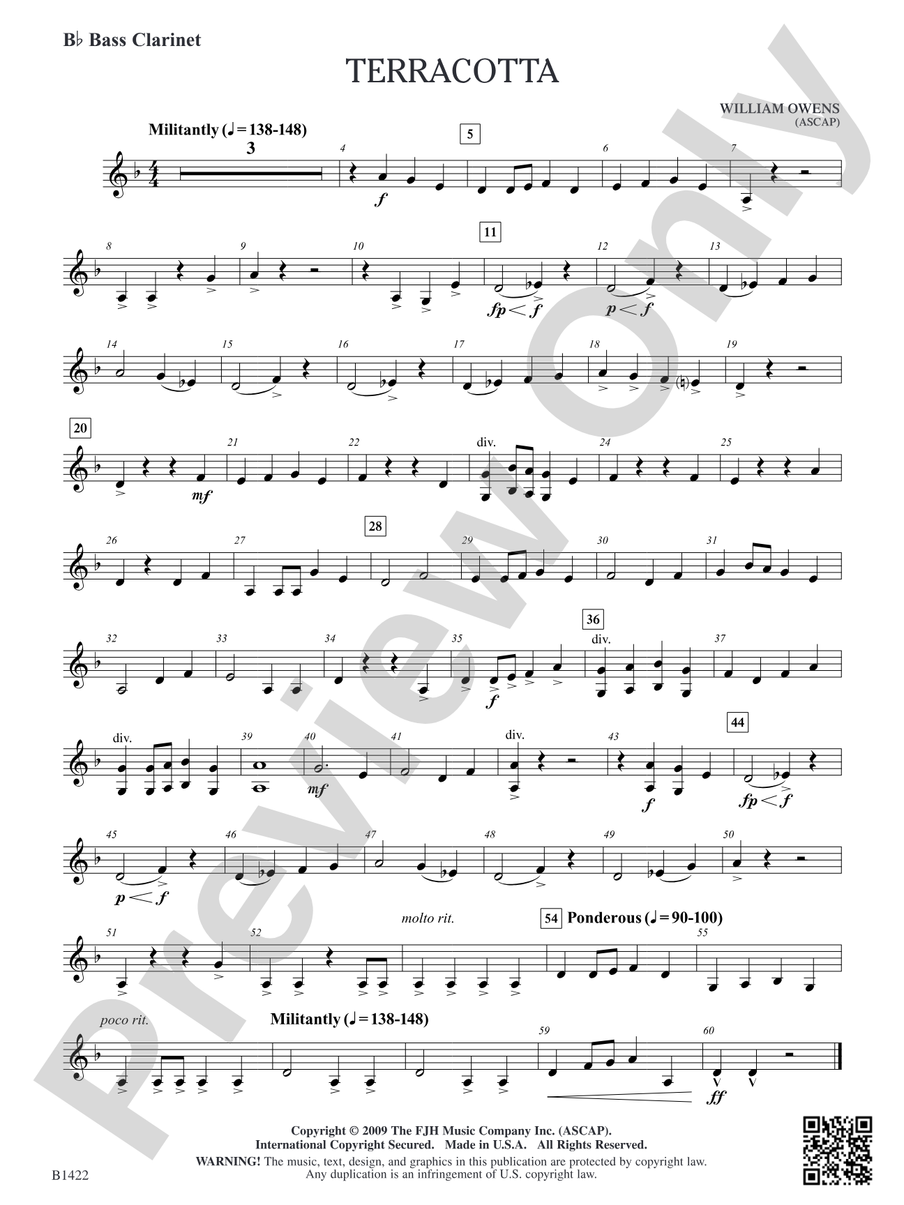 Terracotta: B-flat Bass Clarinet