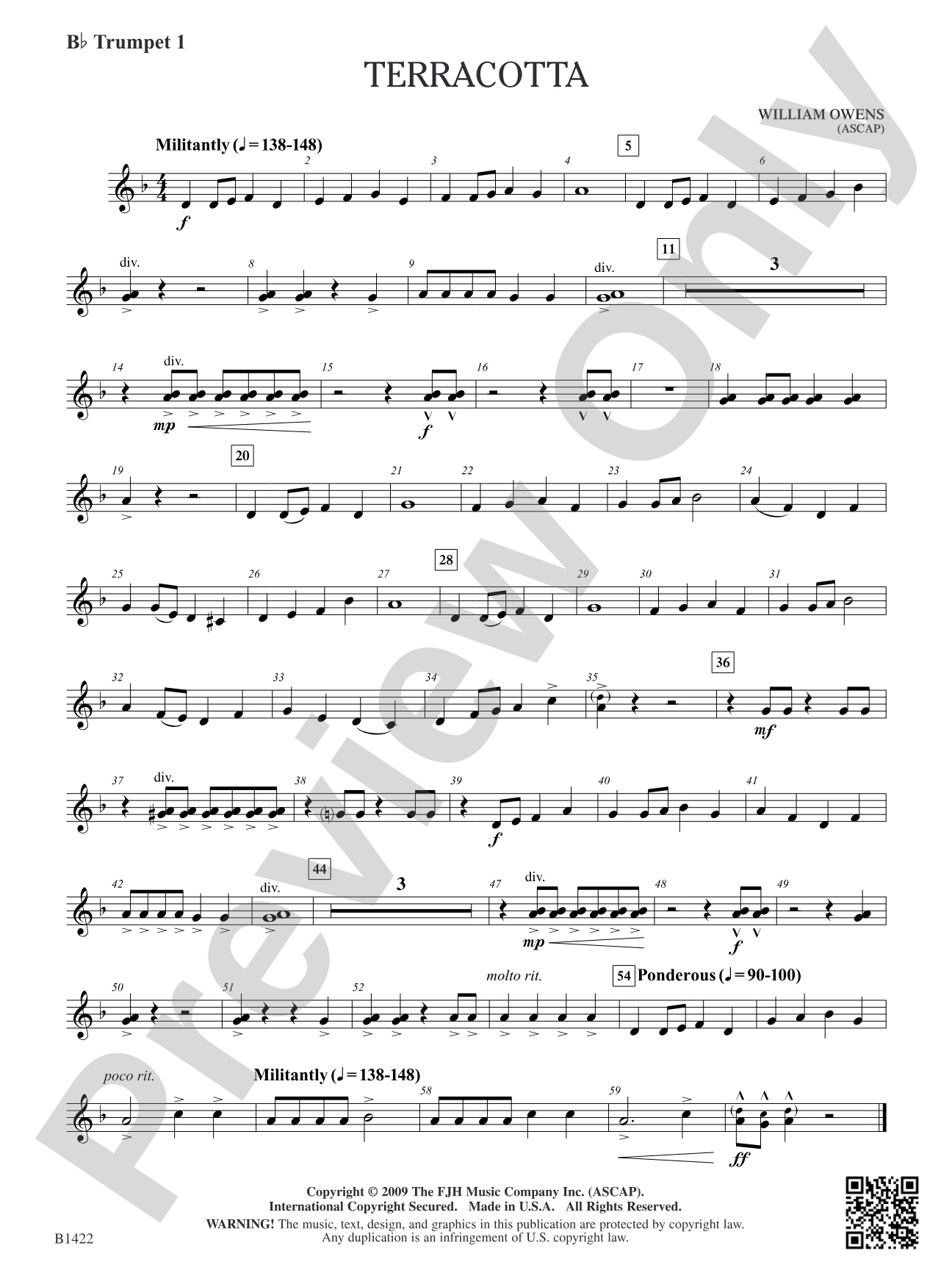 Terracotta: B-flat Trumpet 1