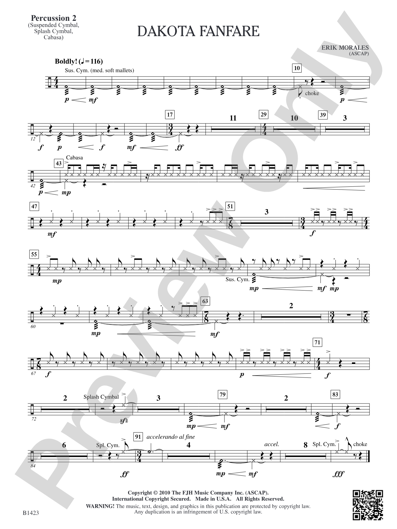Dakota Fanfare: Percussion 2