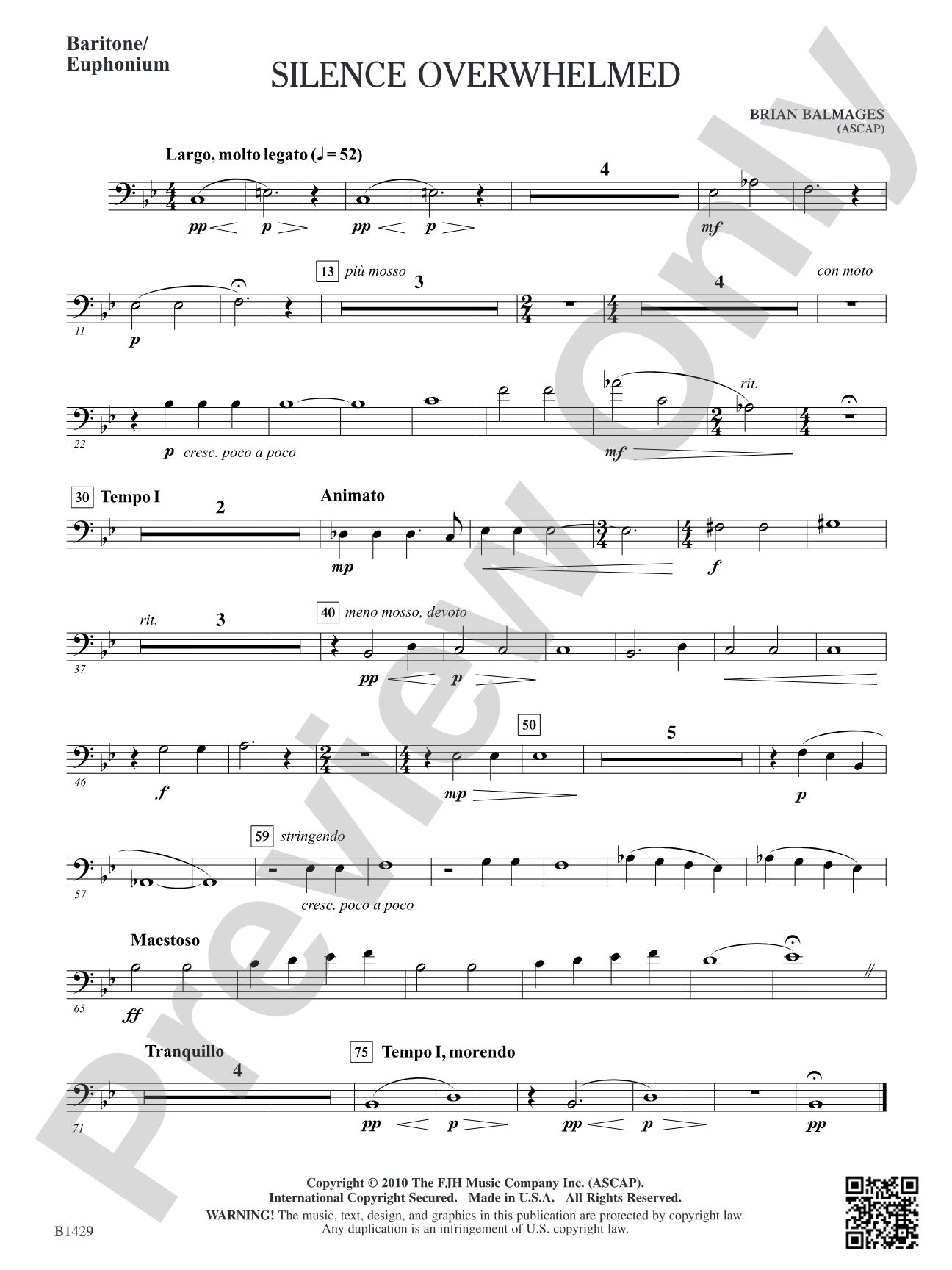 Silence Overwhelmed: Baritone/Euphonium
