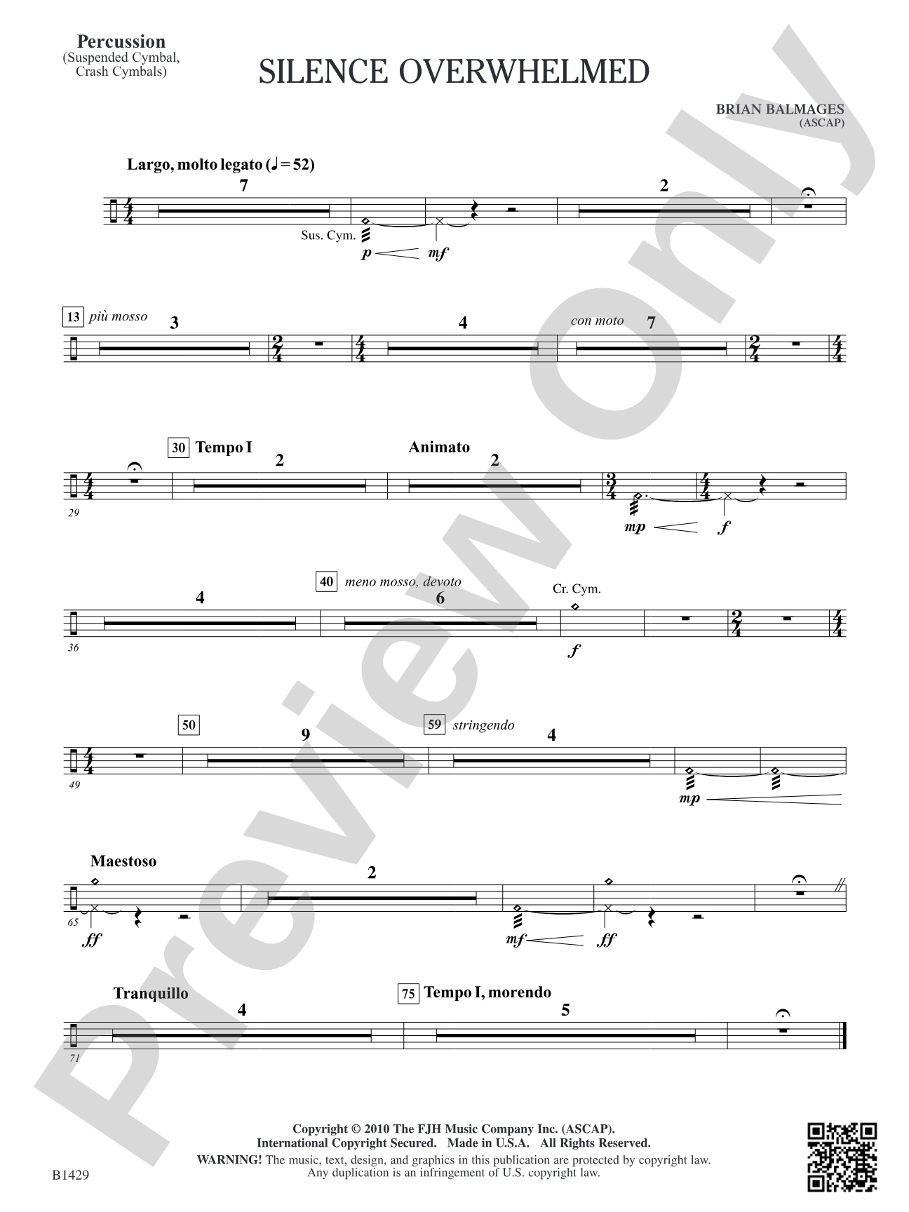 Silence Overwhelmed: Percussion