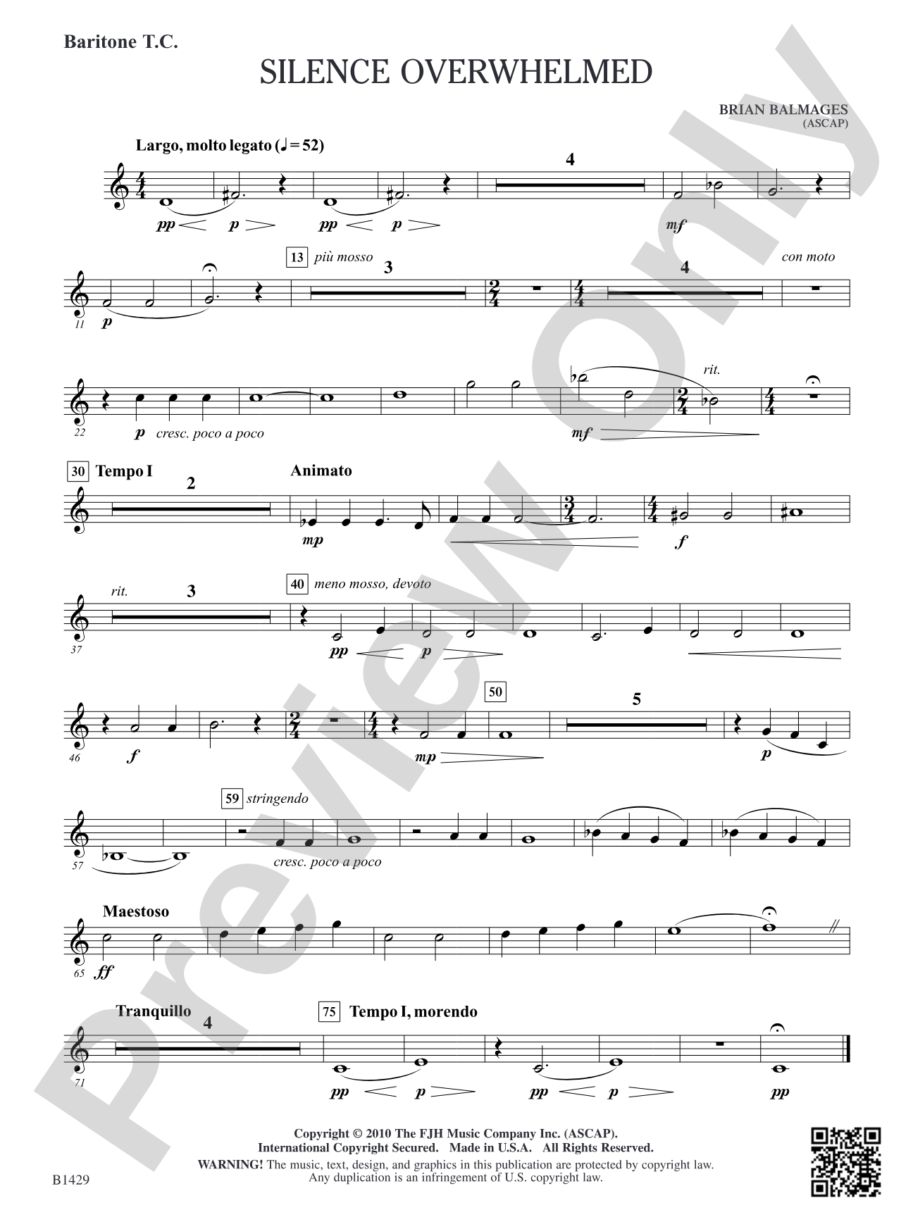 Silence Overwhelmed: Baritone T.C.
