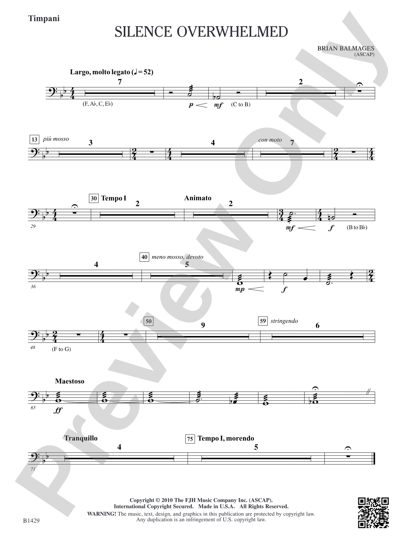 Silence Overwhelmed: Timpani