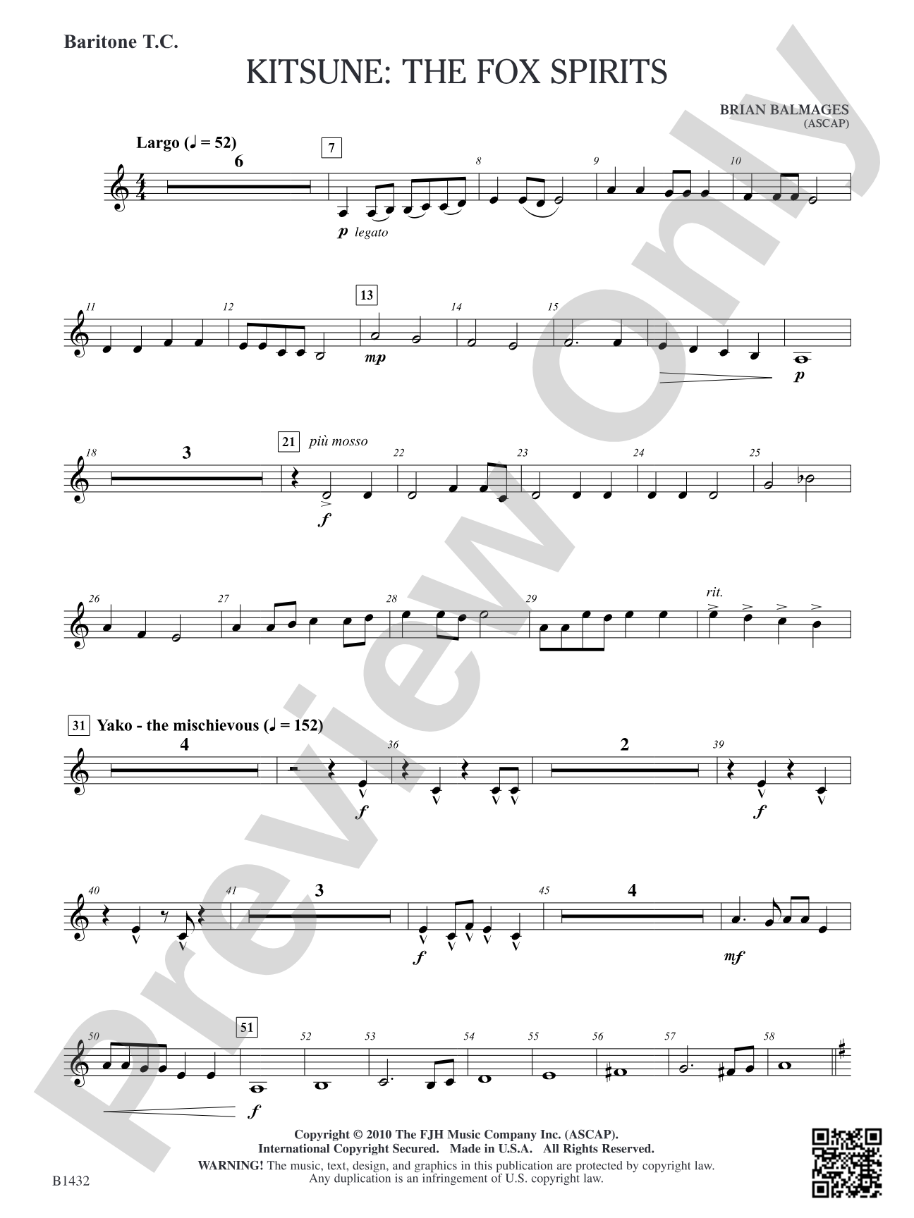 Kitsune: The Fox Spirits: Baritone T.C.