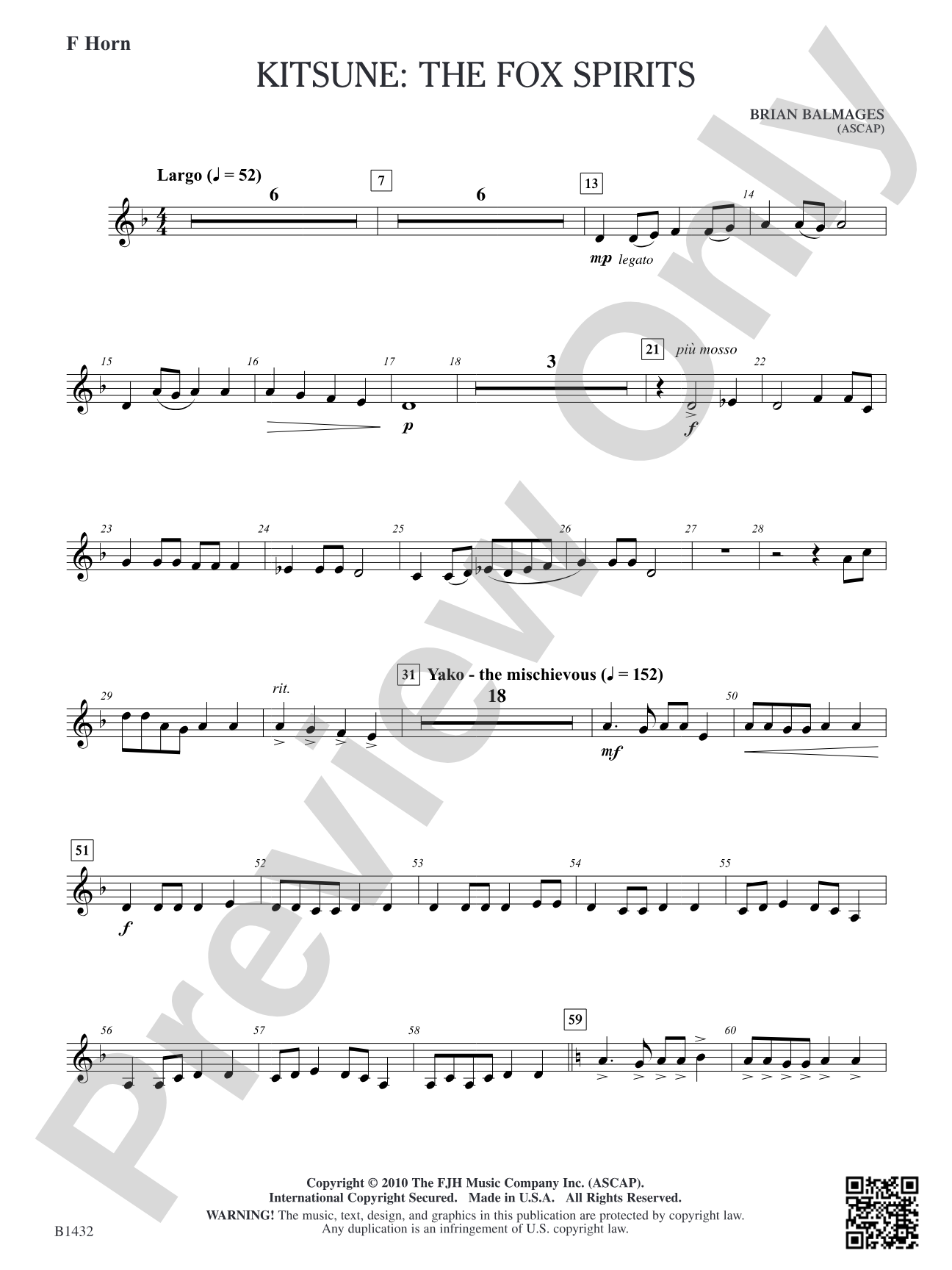 Kitsune: The Fox Spirits: F Horn
