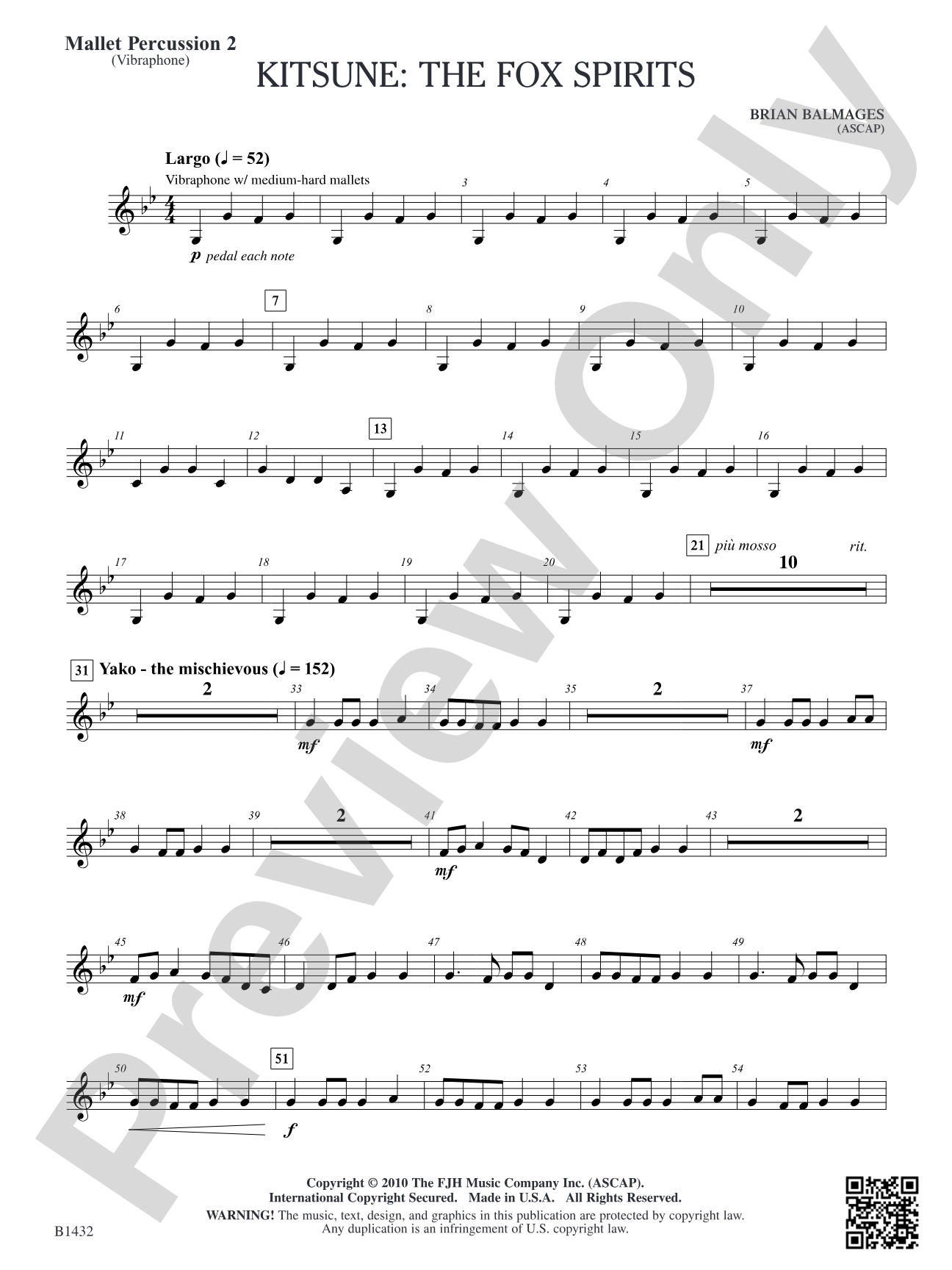 Kitsune: The Fox Spirits: Mallet Percussion 2
