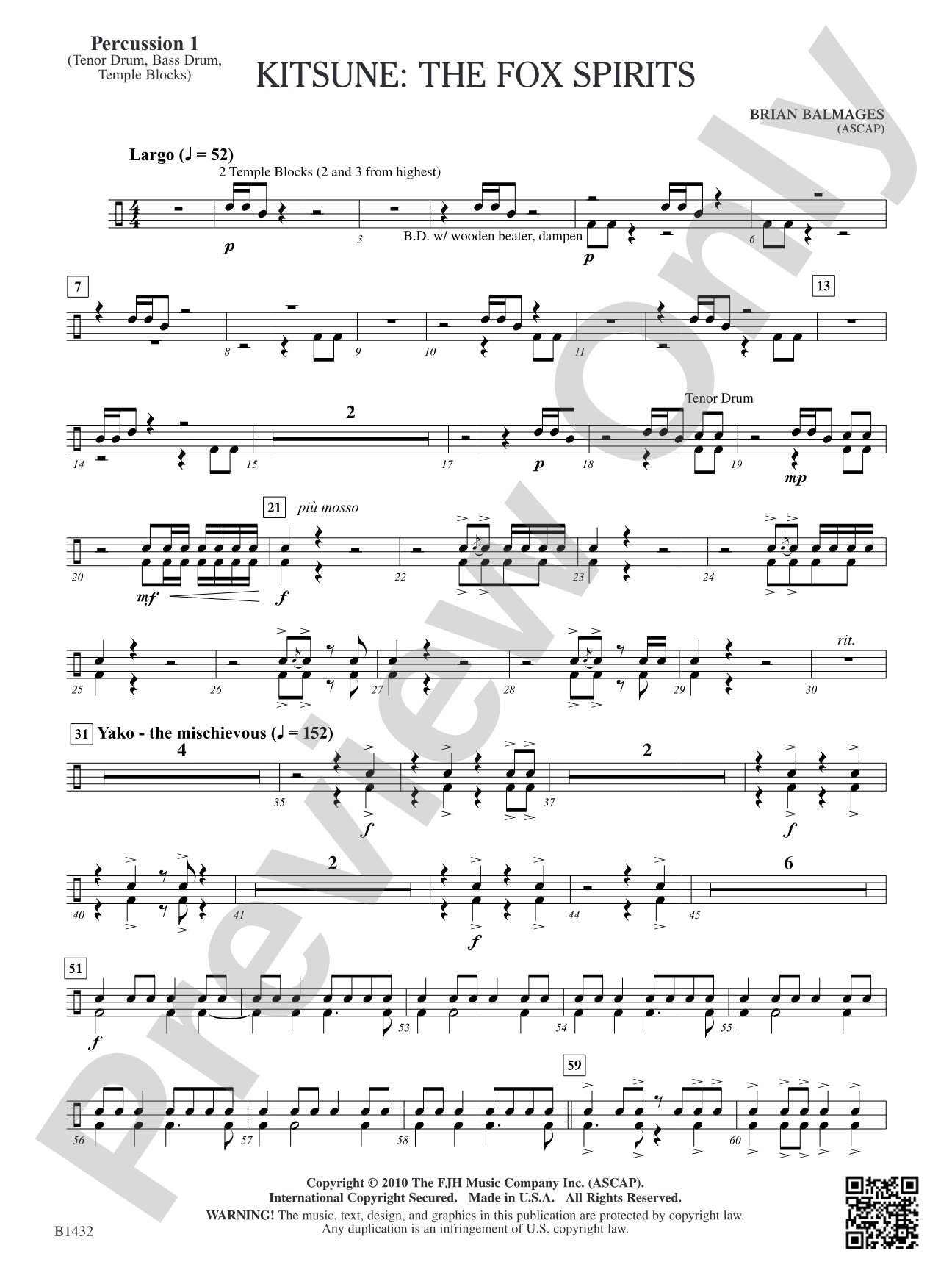 Kitsune: The Fox Spirits: Percussion 1