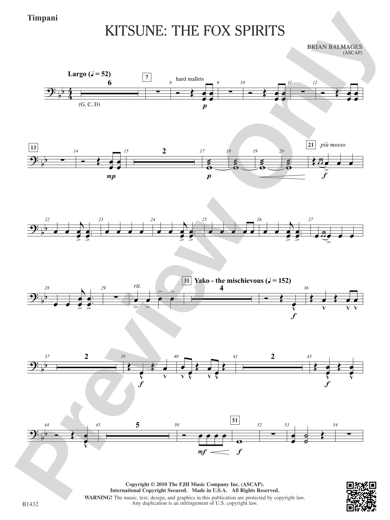 Kitsune: The Fox Spirits: Timpani