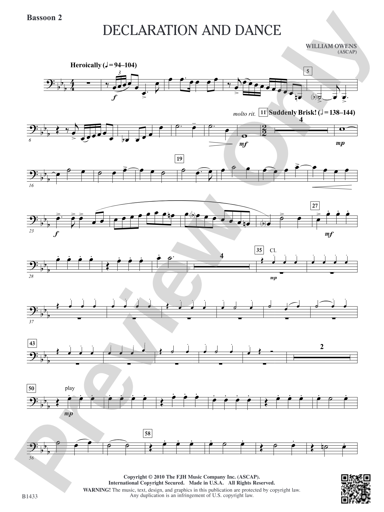 Declaration and Dance: Bassoon 2