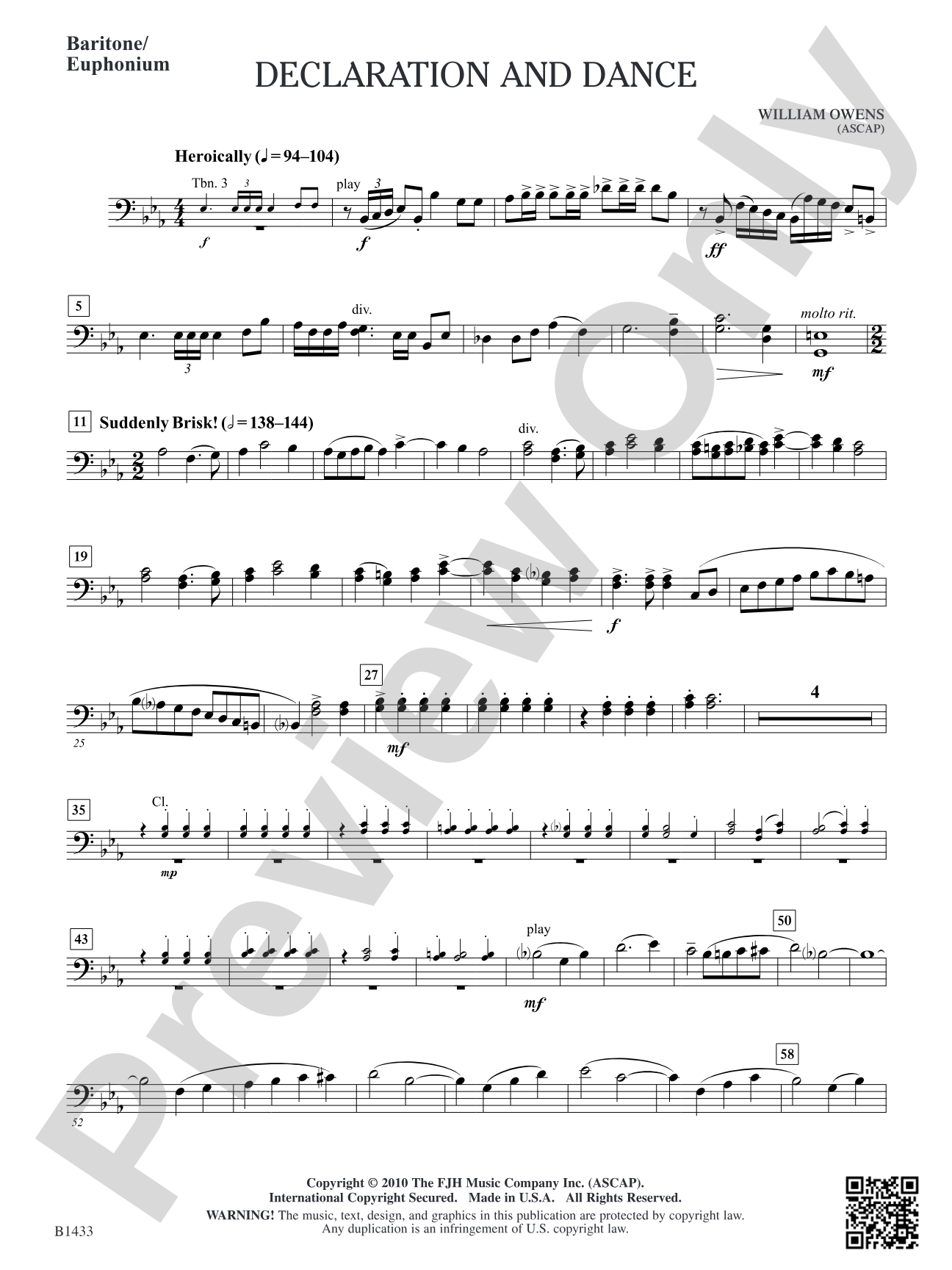 Declaration and Dance: Baritone/Euphonium