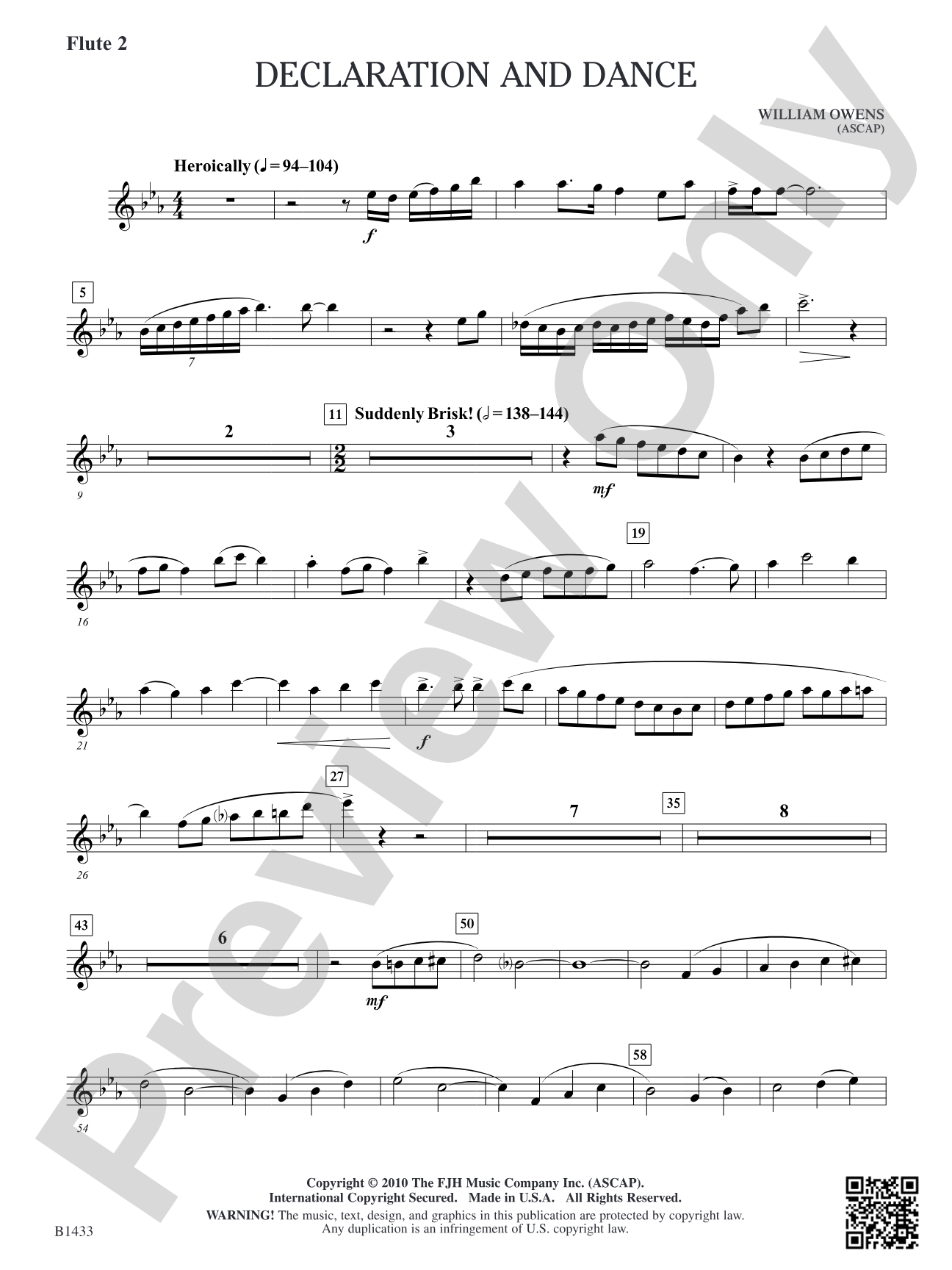 Declaration and Dance: Flute 2