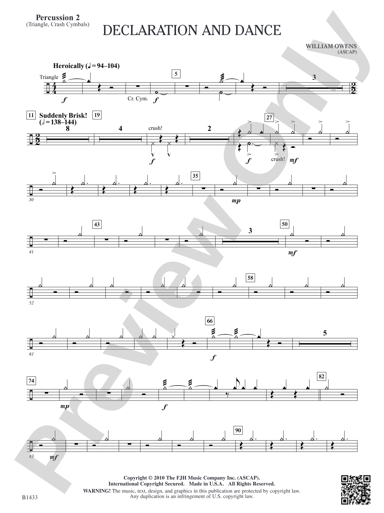 Declaration and Dance: Percussion 2