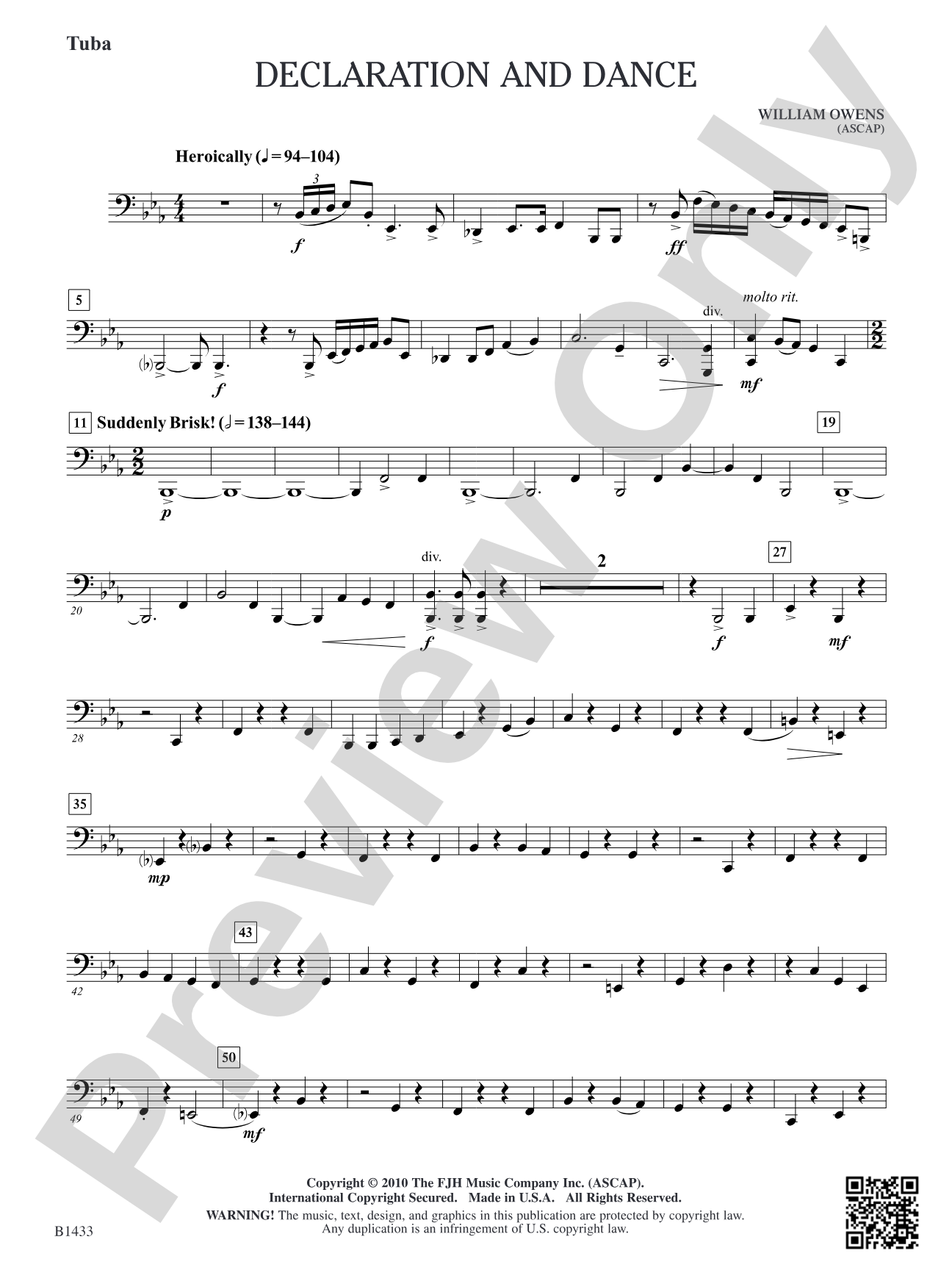 Declaration and Dance: Tuba