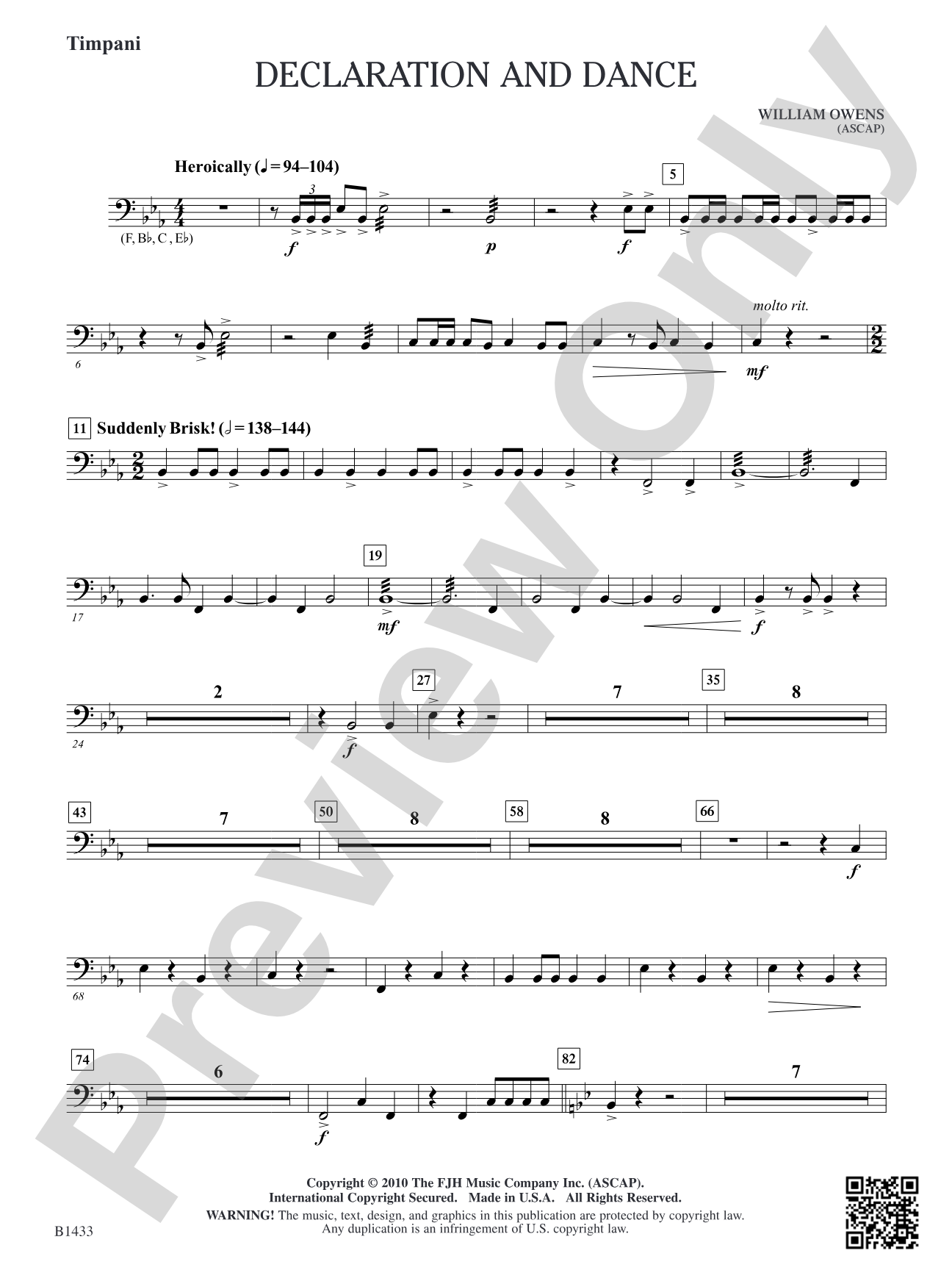 Declaration and Dance: Timpani