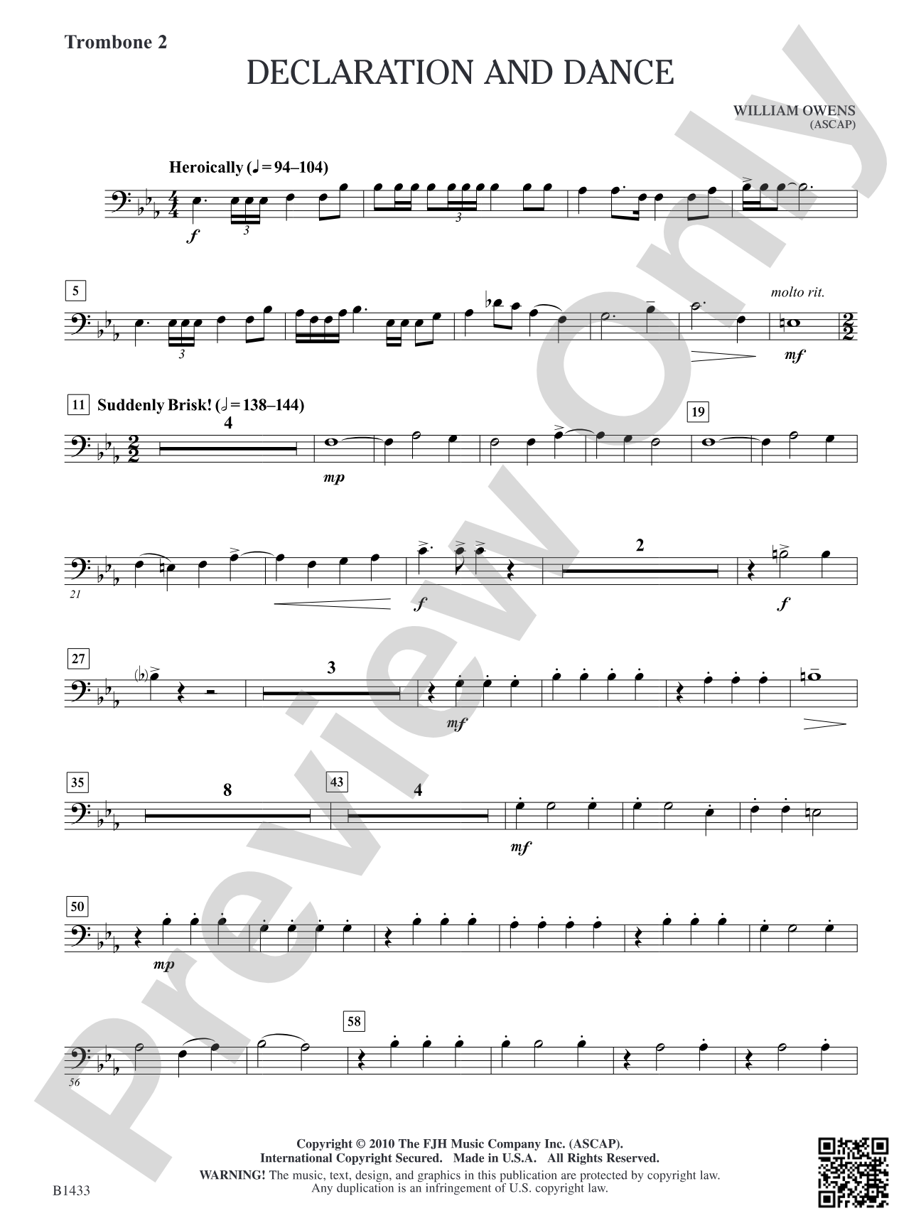 Declaration and Dance: Trombone 2