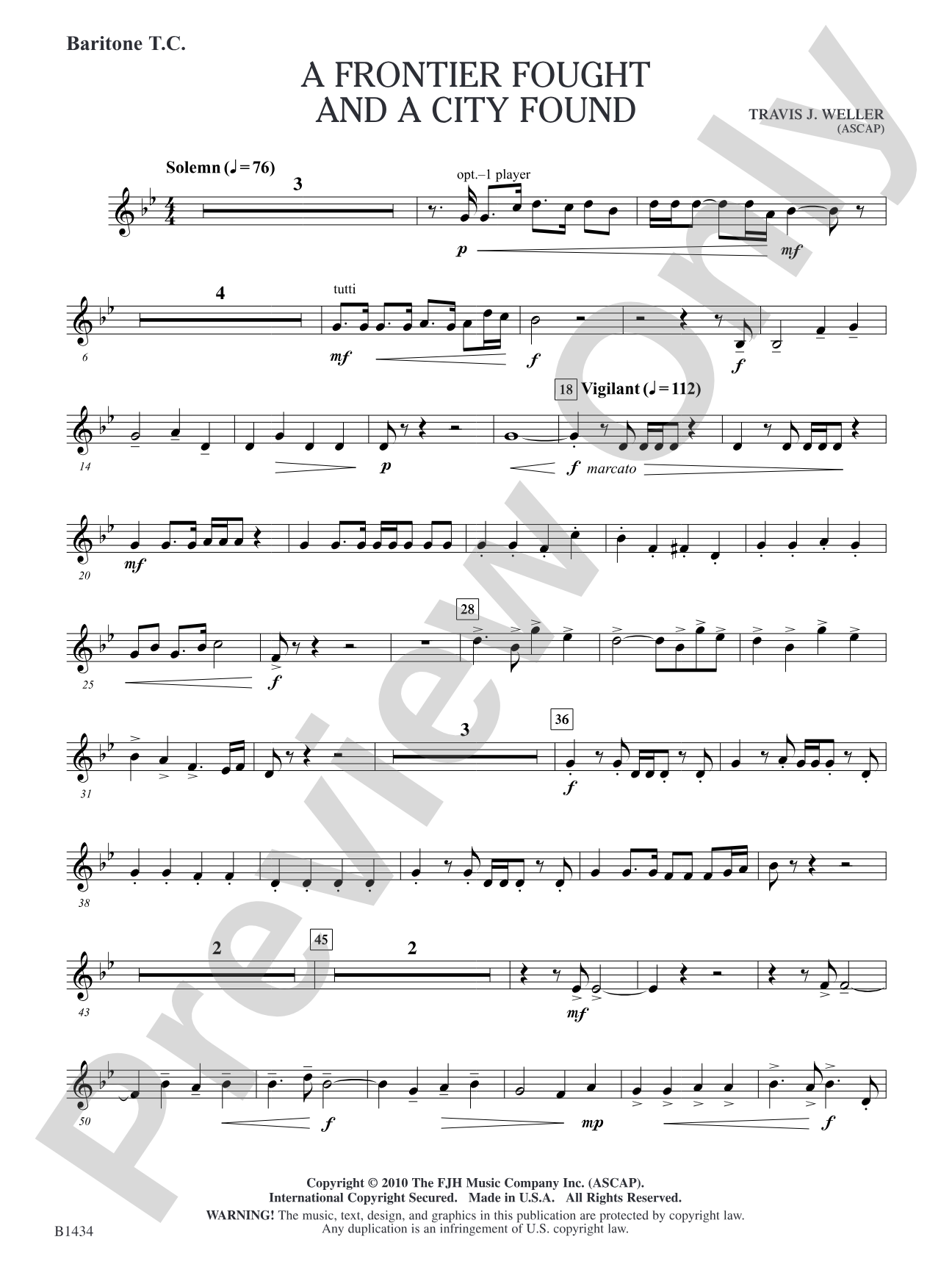 A Frontier Fought and a City Found: Baritone T.C.