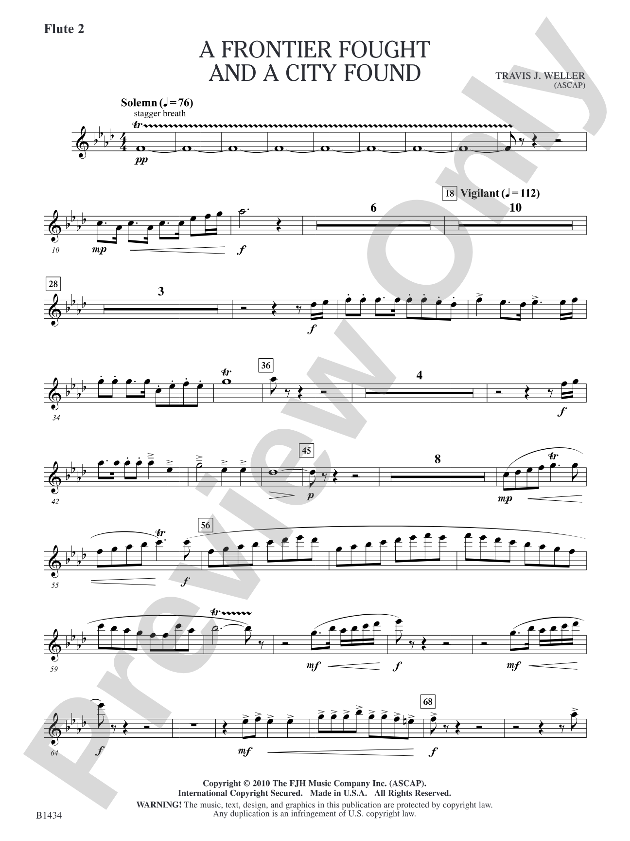 A Frontier Fought and a City Found: Flute 2