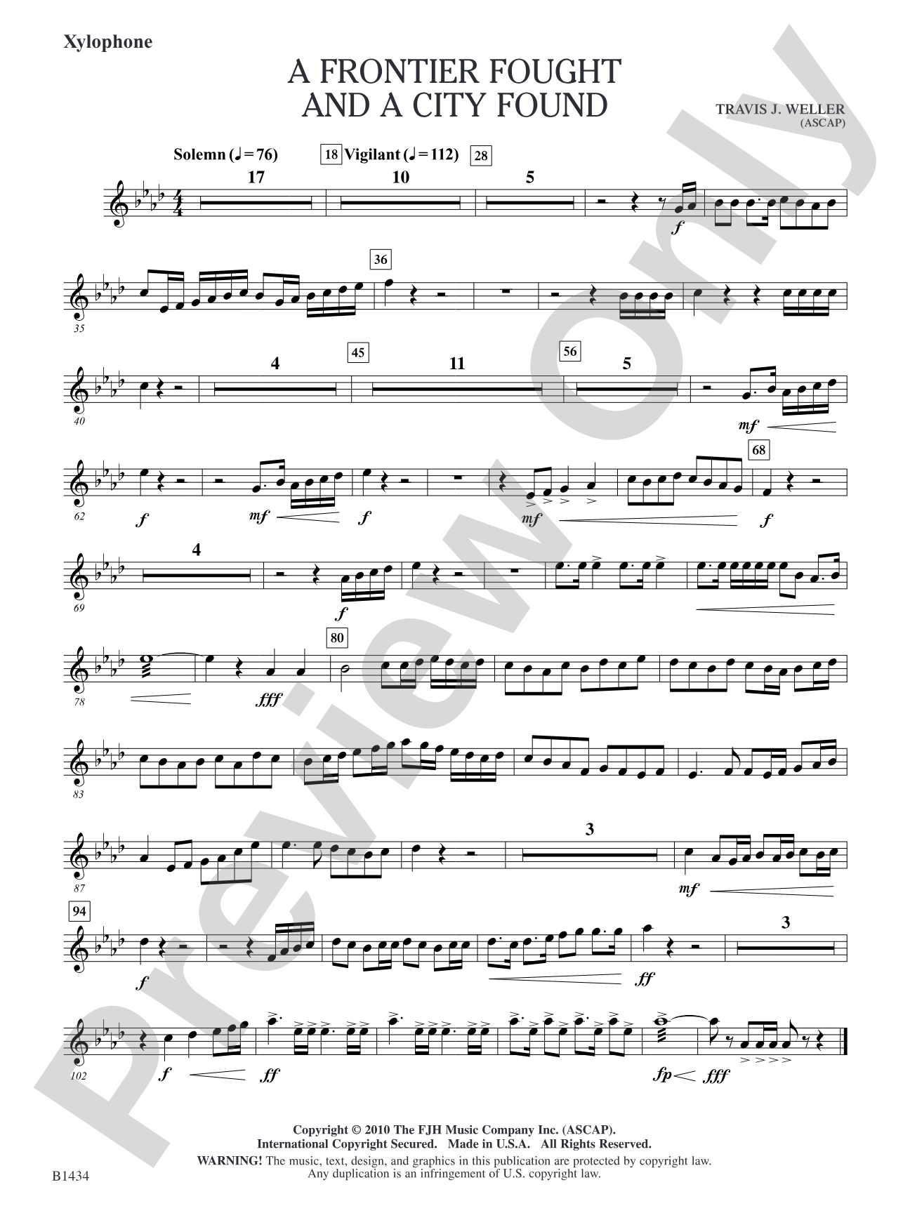 A Frontier Fought and a City Found: Xylophone