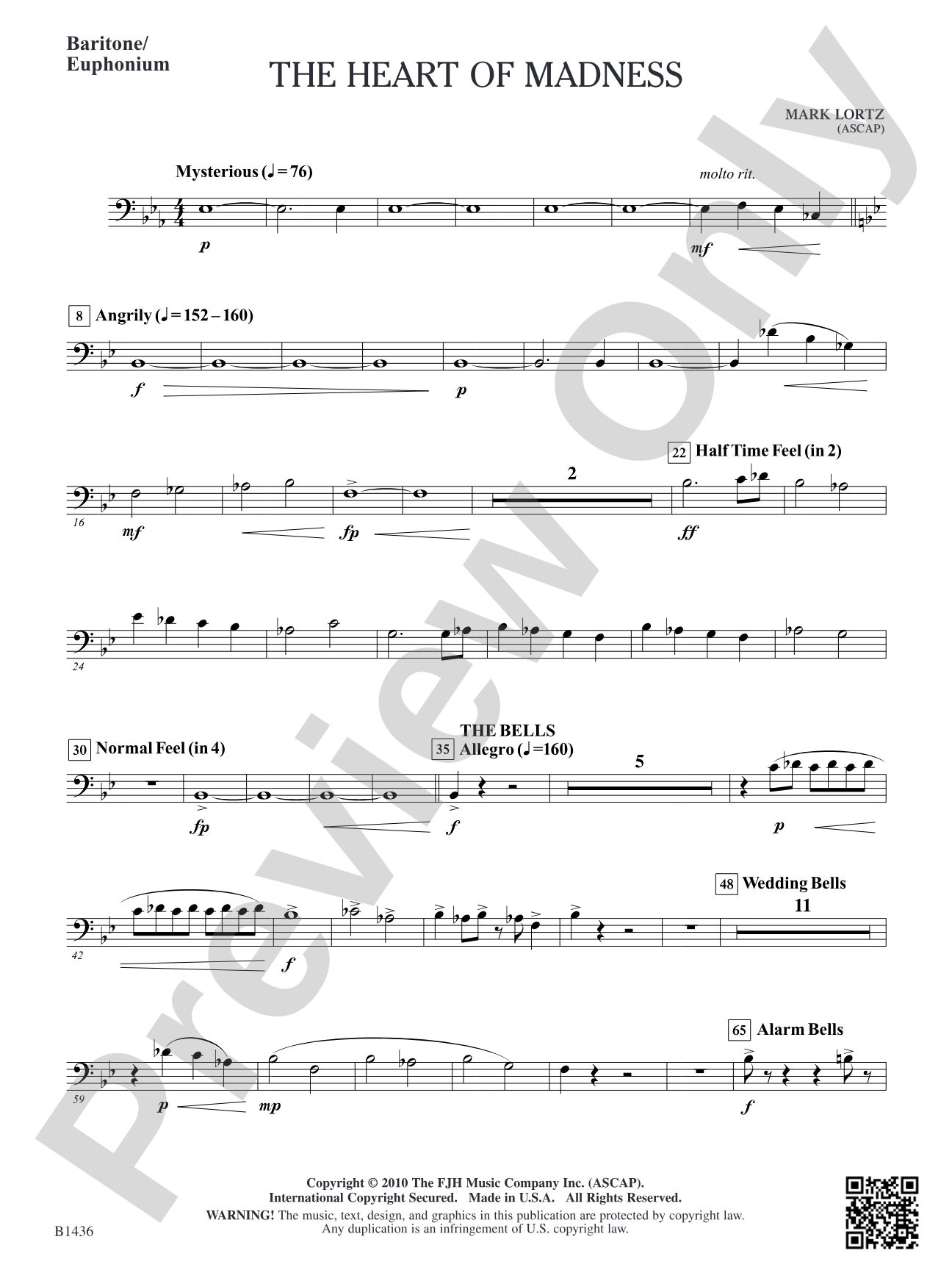 The Heart of Madness: Baritone/Euphonium