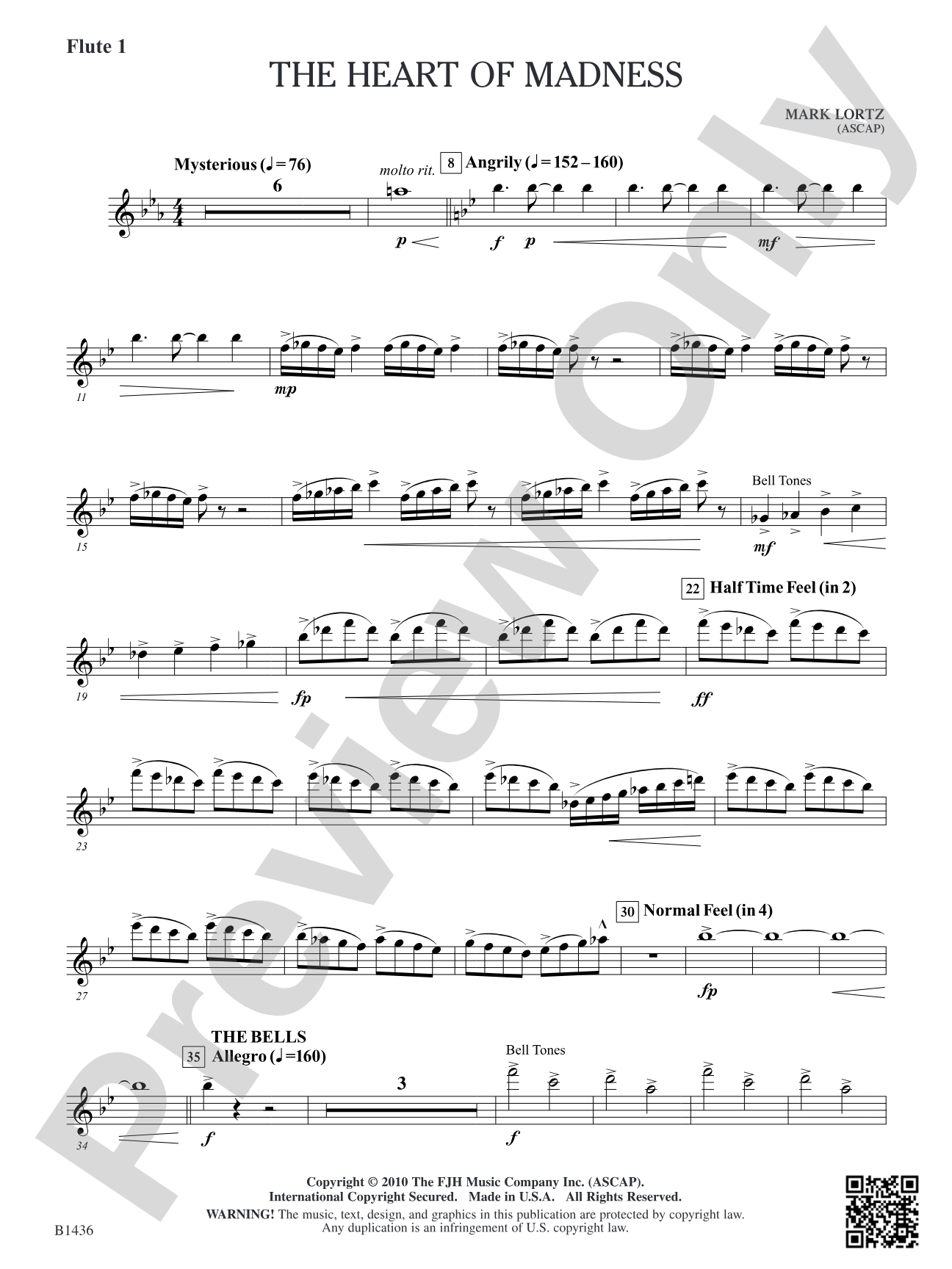 The Heart of Madness: Flute 1
