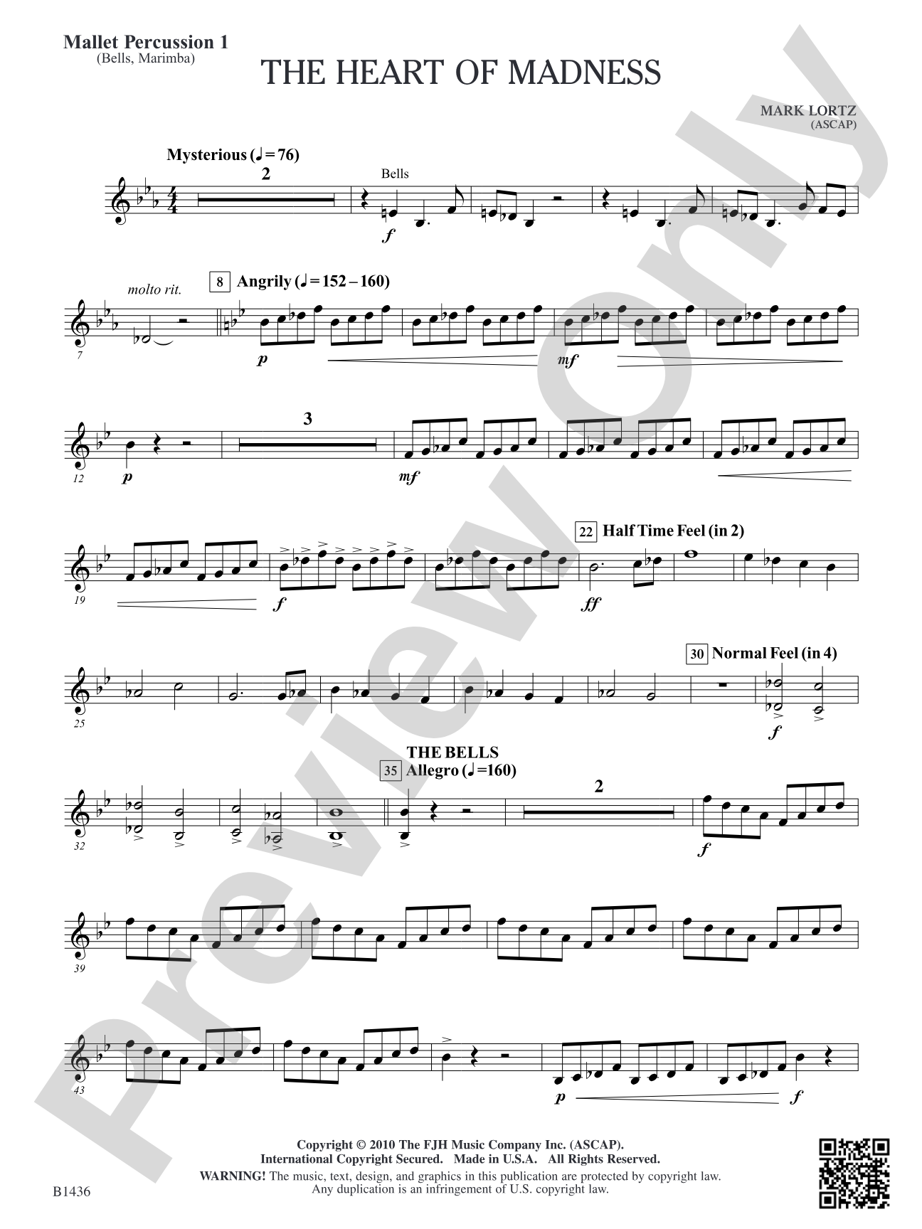 The Heart of Madness: Mallet Percussion 1