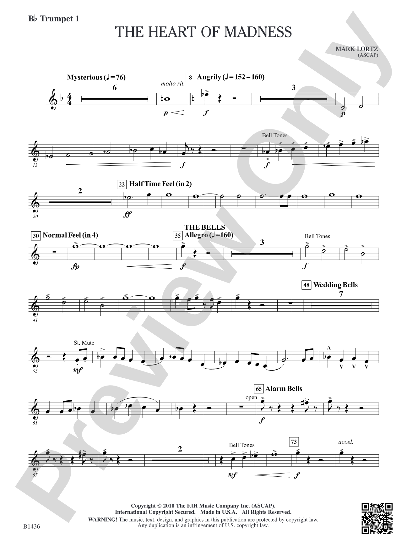 The Heart of Madness: B-flat Trumpet 1