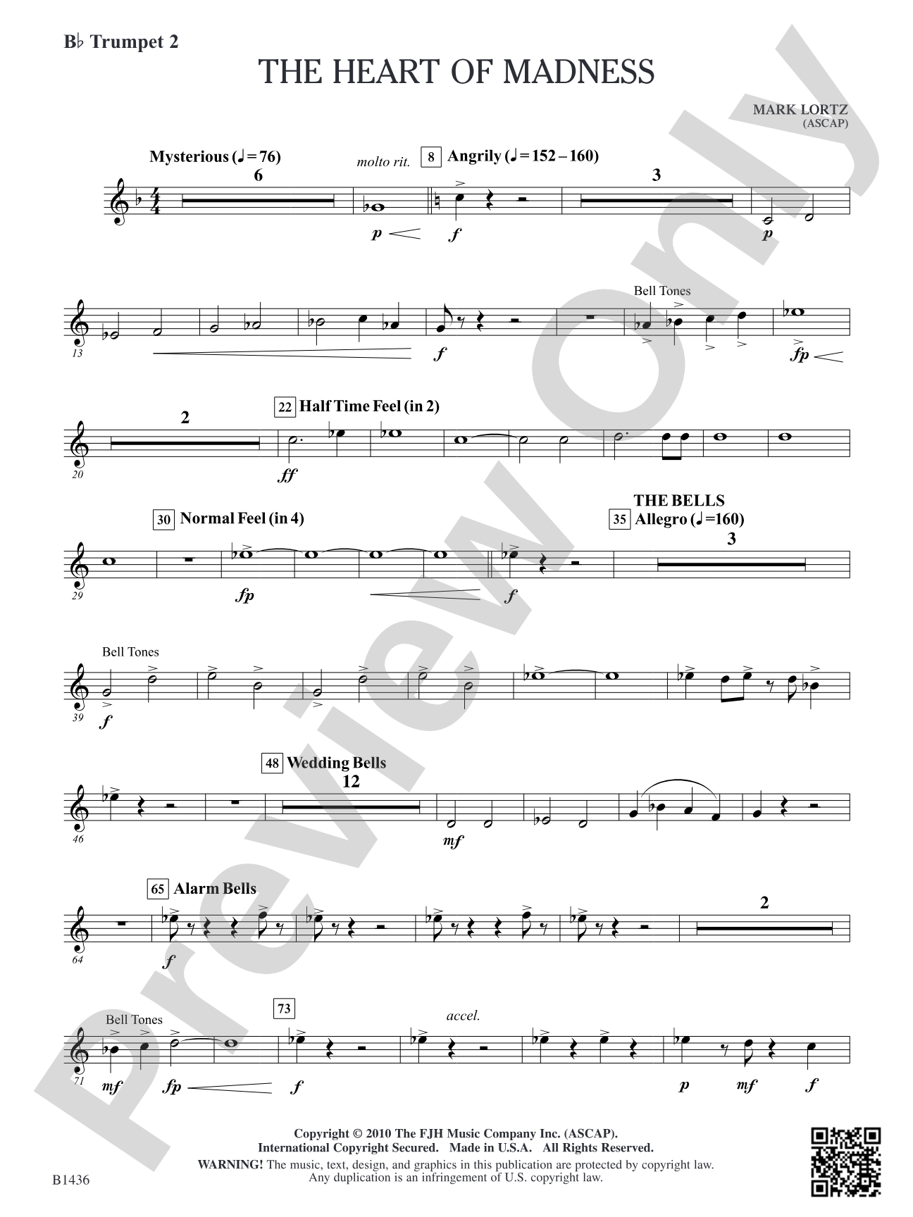 The Heart of Madness: B-flat Trumpet 2