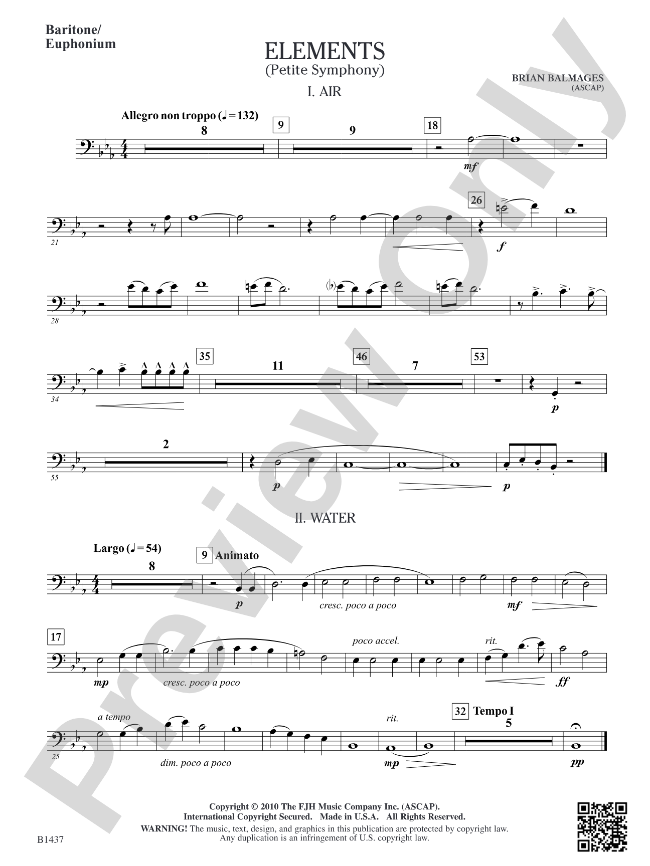 Elements (Petite Symphony): Baritone/Euphonium