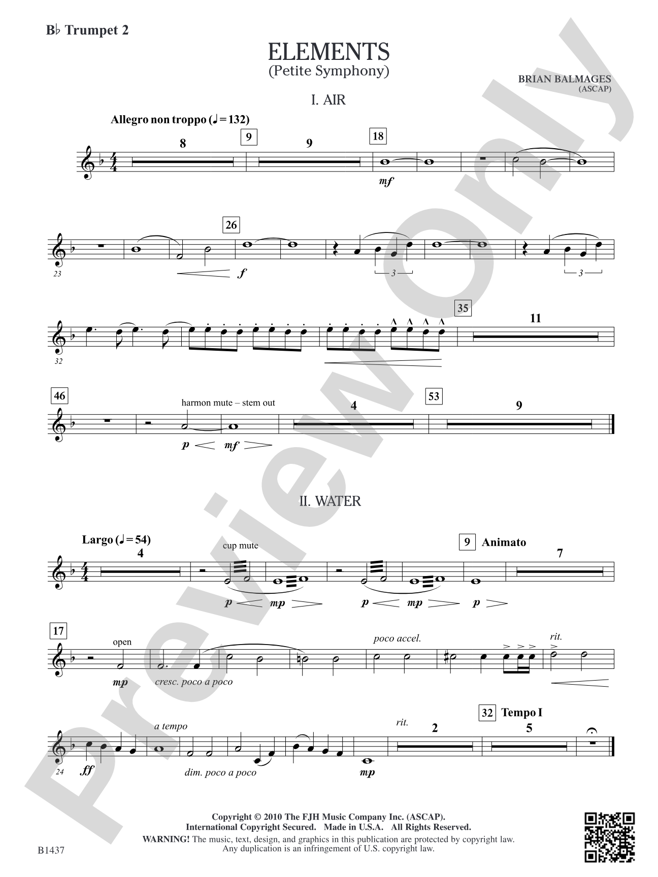 Elements (Petite Symphony): B-flat Trumpet 2