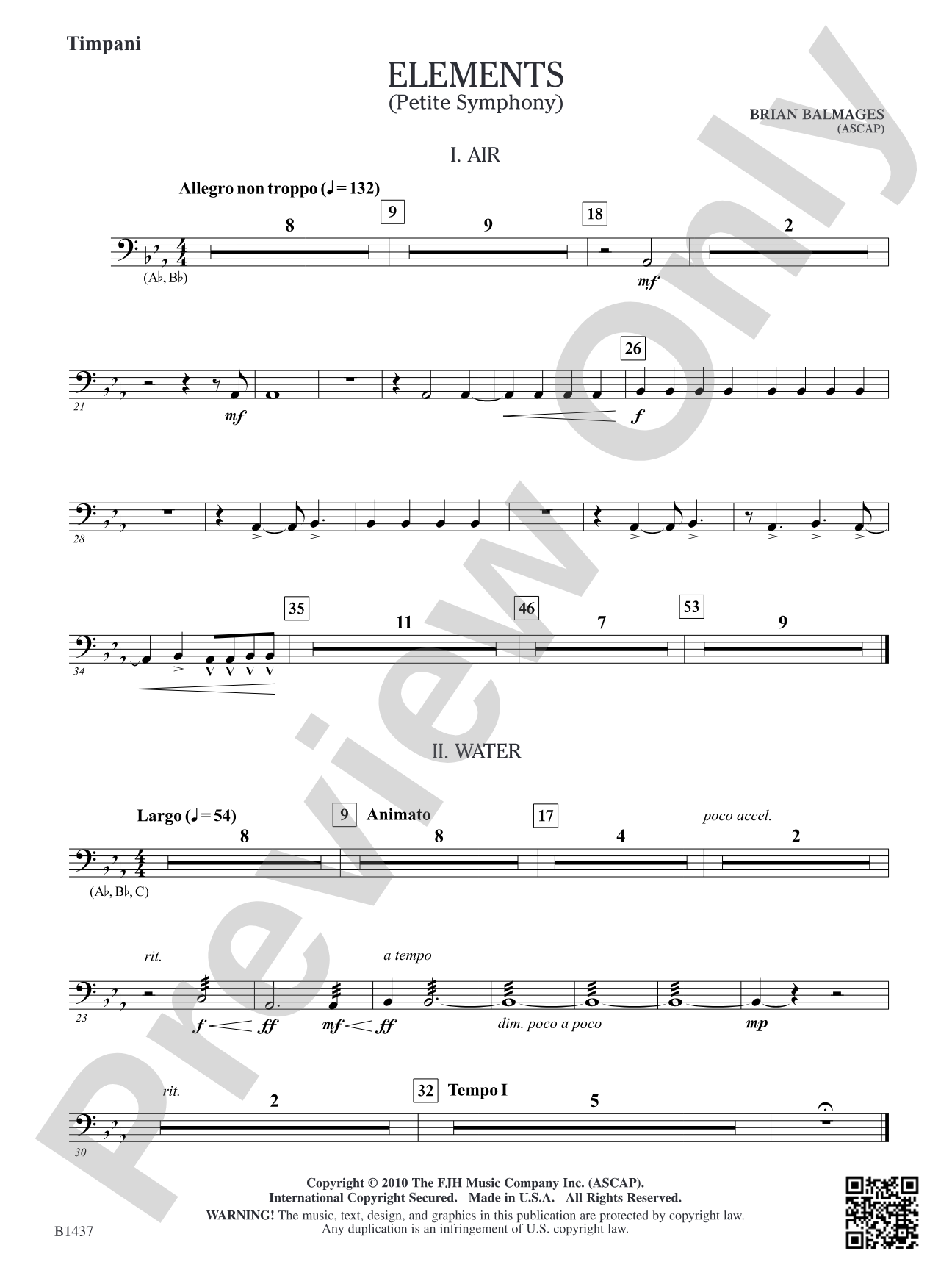 Elements (Petite Symphony): Timpani