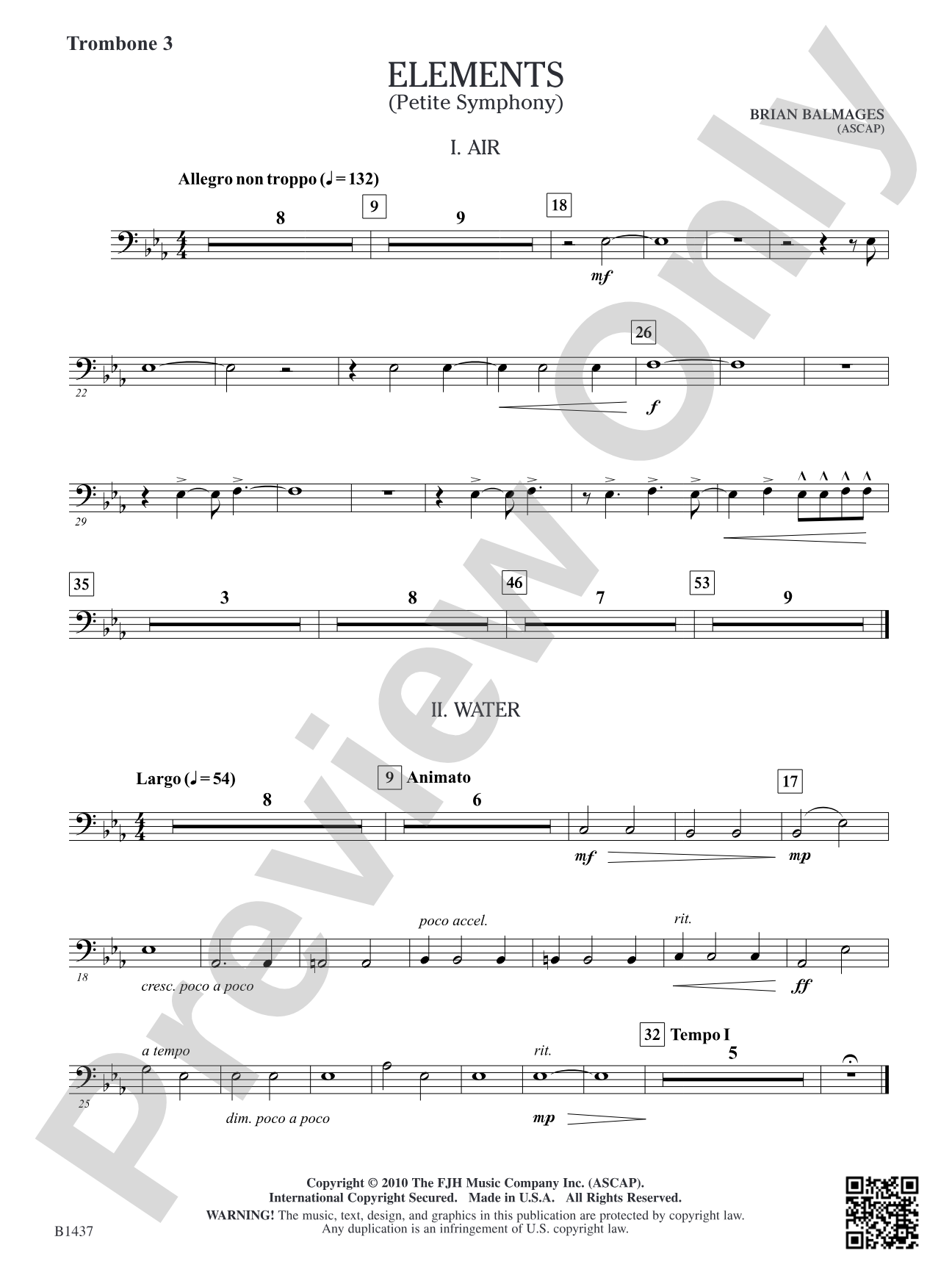Elements (Petite Symphony): Trombone 3