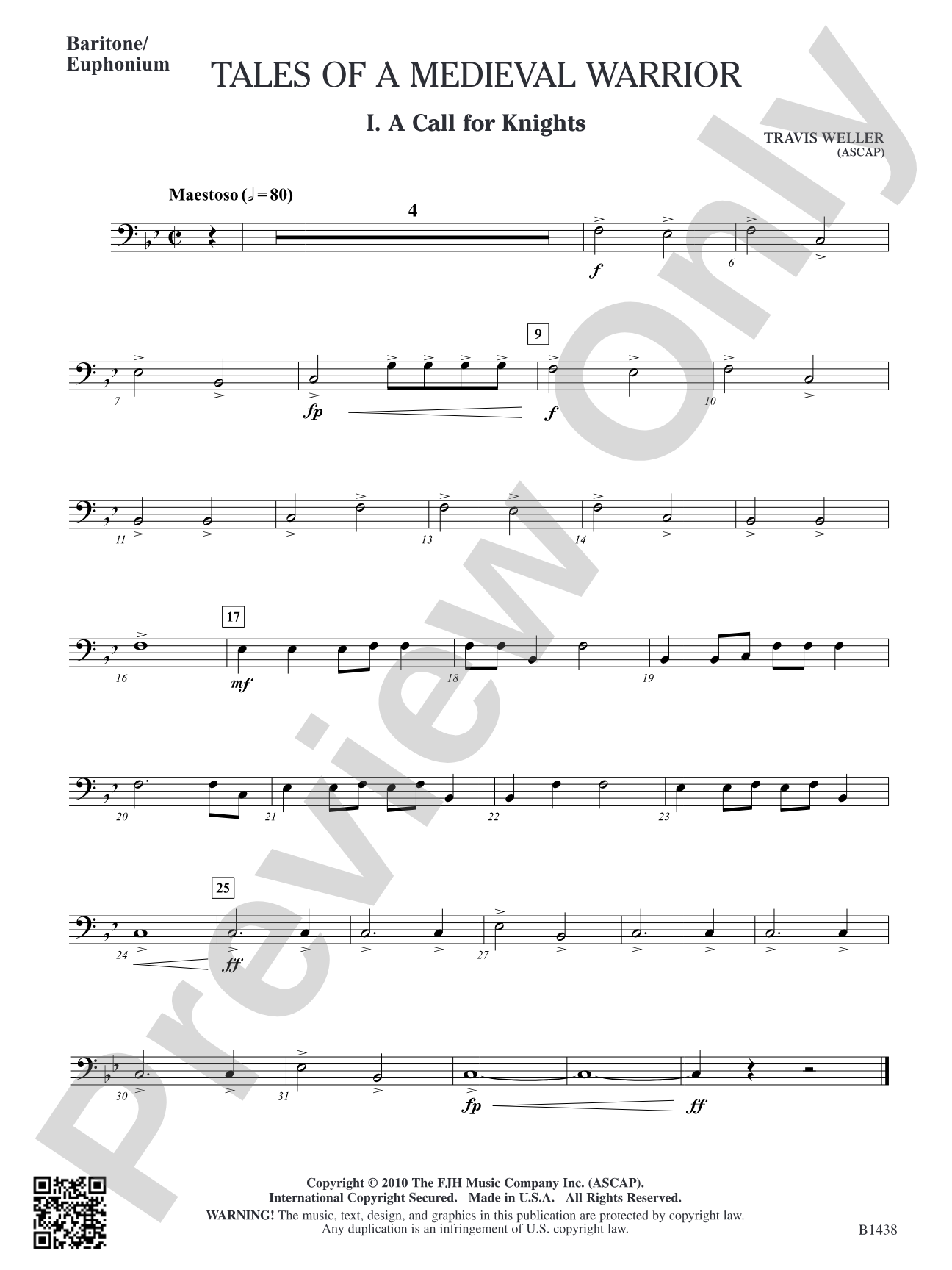 Tales of a Medieval Warrior: Baritone/Euphonium