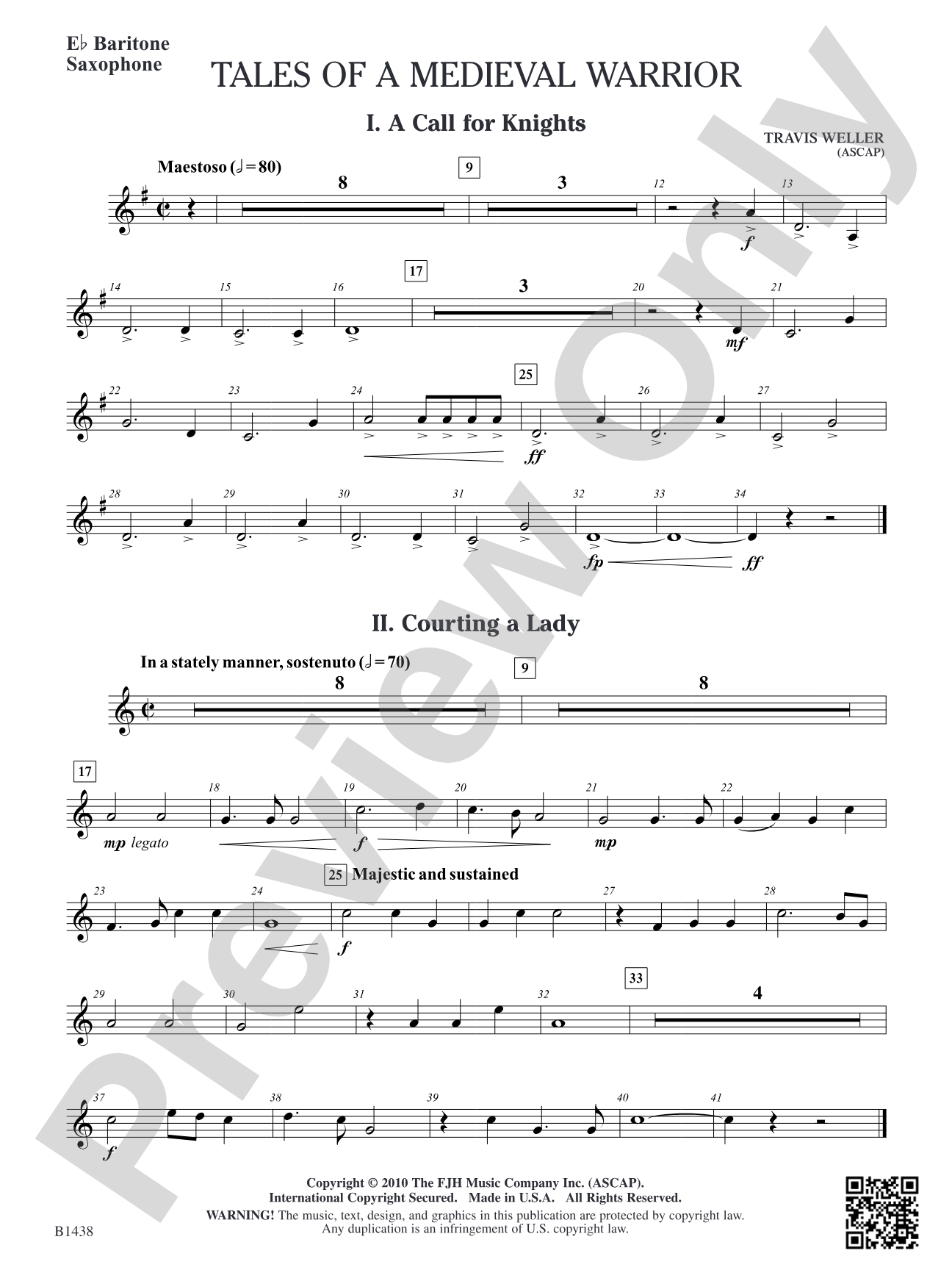 Tales of a Medieval Warrior: E-flat Baritone Saxophone