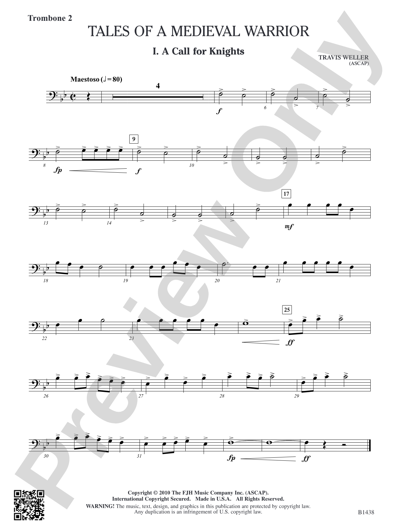 Tales of a Medieval Warrior: Trombone 2