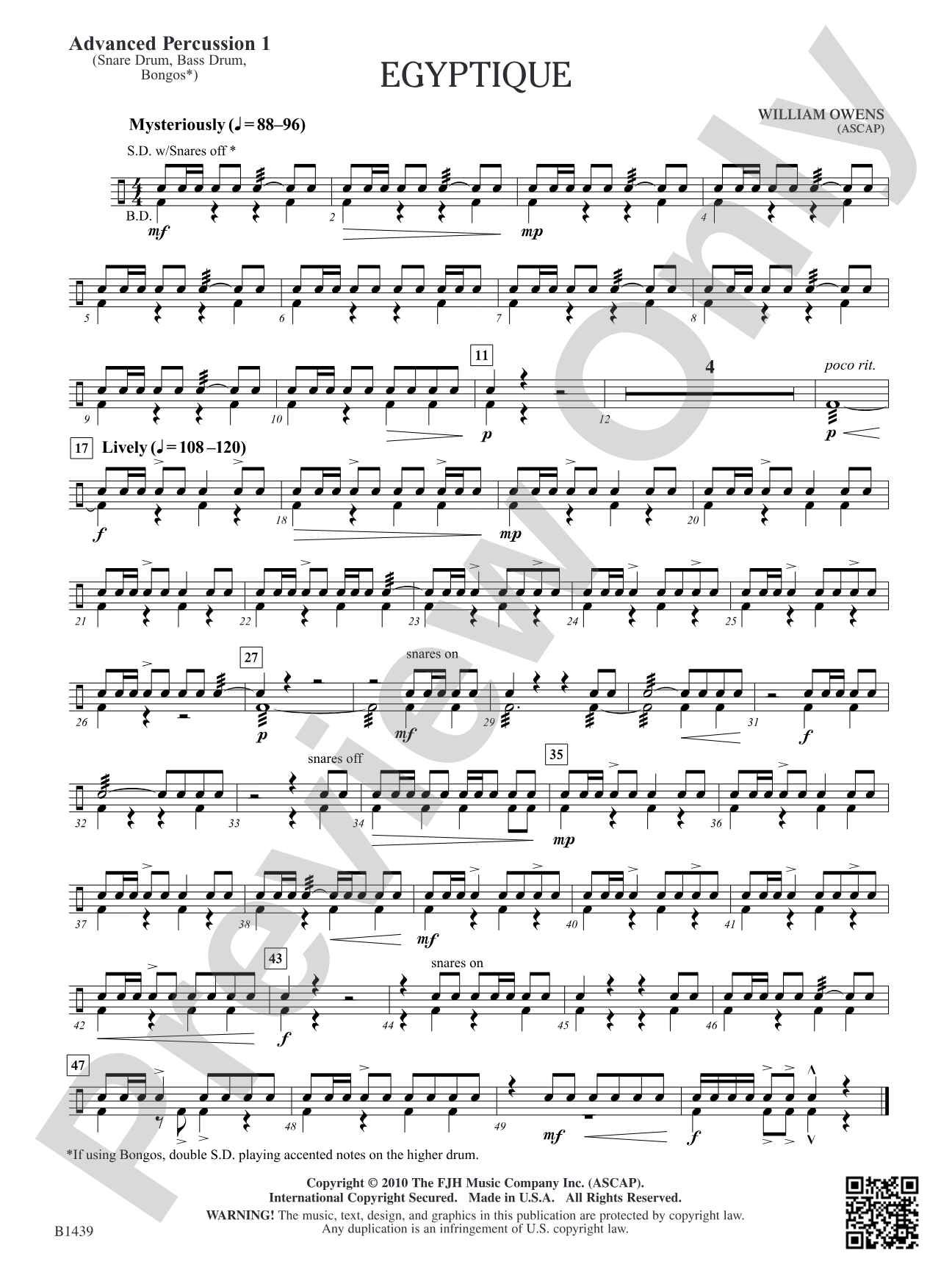 Egyptique: Advanced Percussion 1